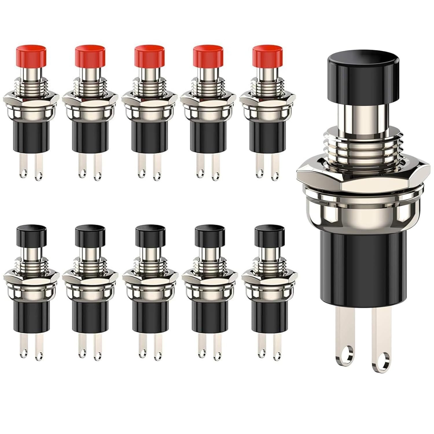 Wasser-Druckschalter 10 Stücke Mini Taster Momentane Druckschalter Lockless