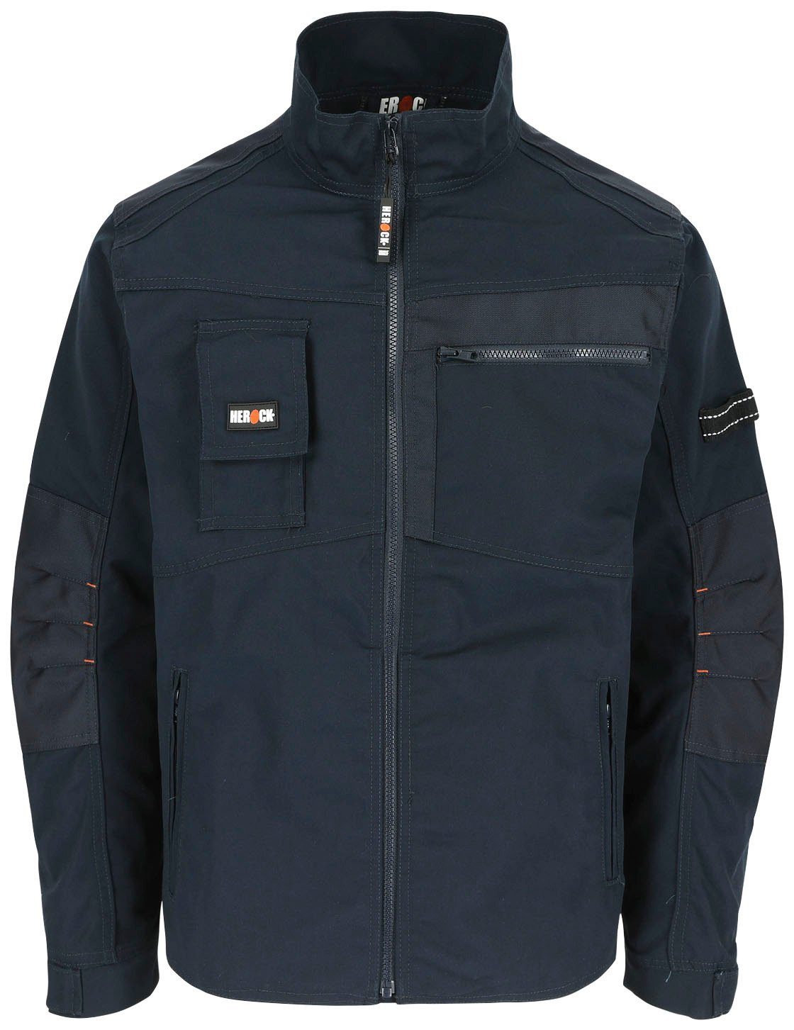 Herock Arbeitsjacke Anzar Jacke 7 - - verstellbare Wasserabweisend - Bündchen robust Taschen marine