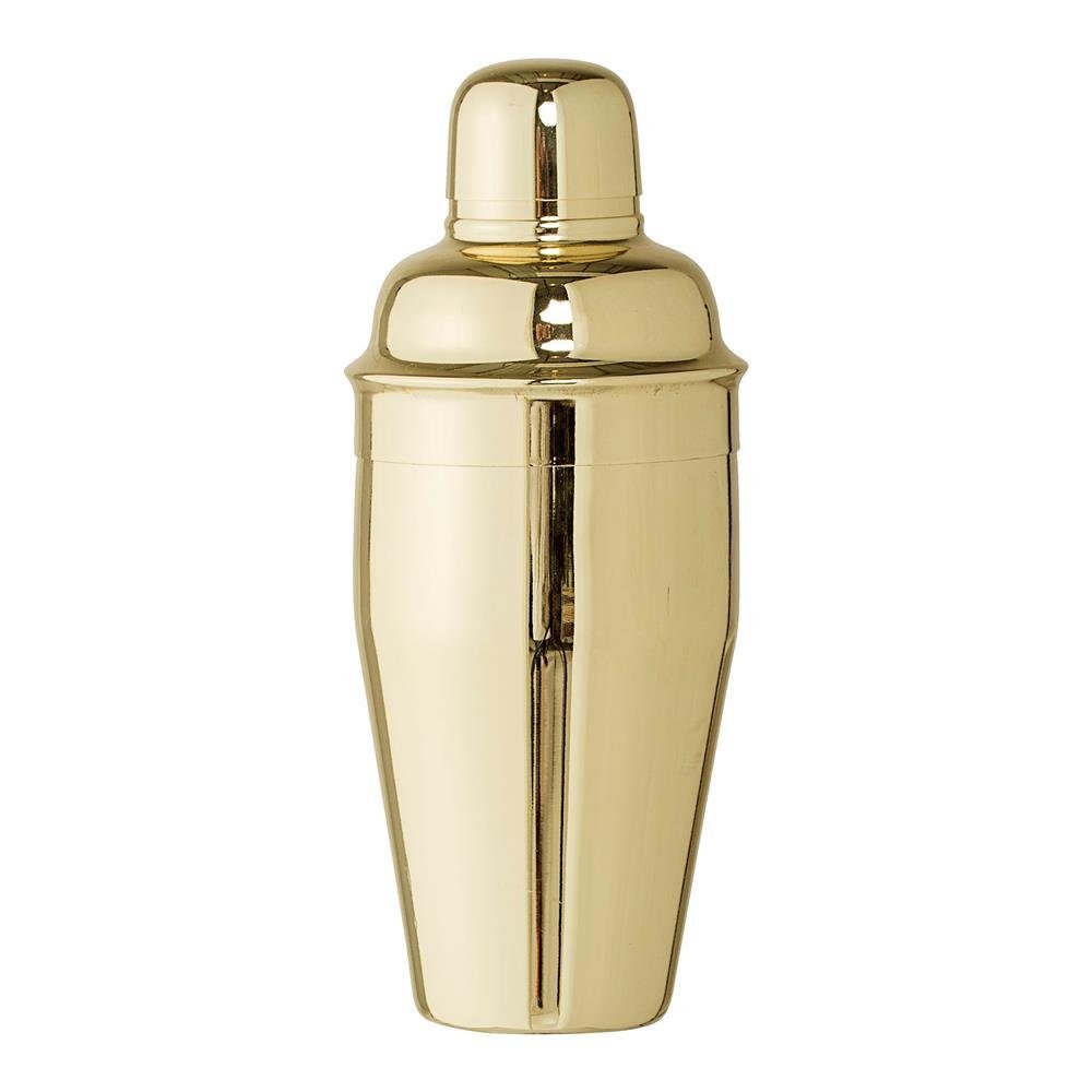 Bloomingville Cocktail Shaker, Edelstahl Schüttelbecher elegantes Barzubehör für die Hausbar gold