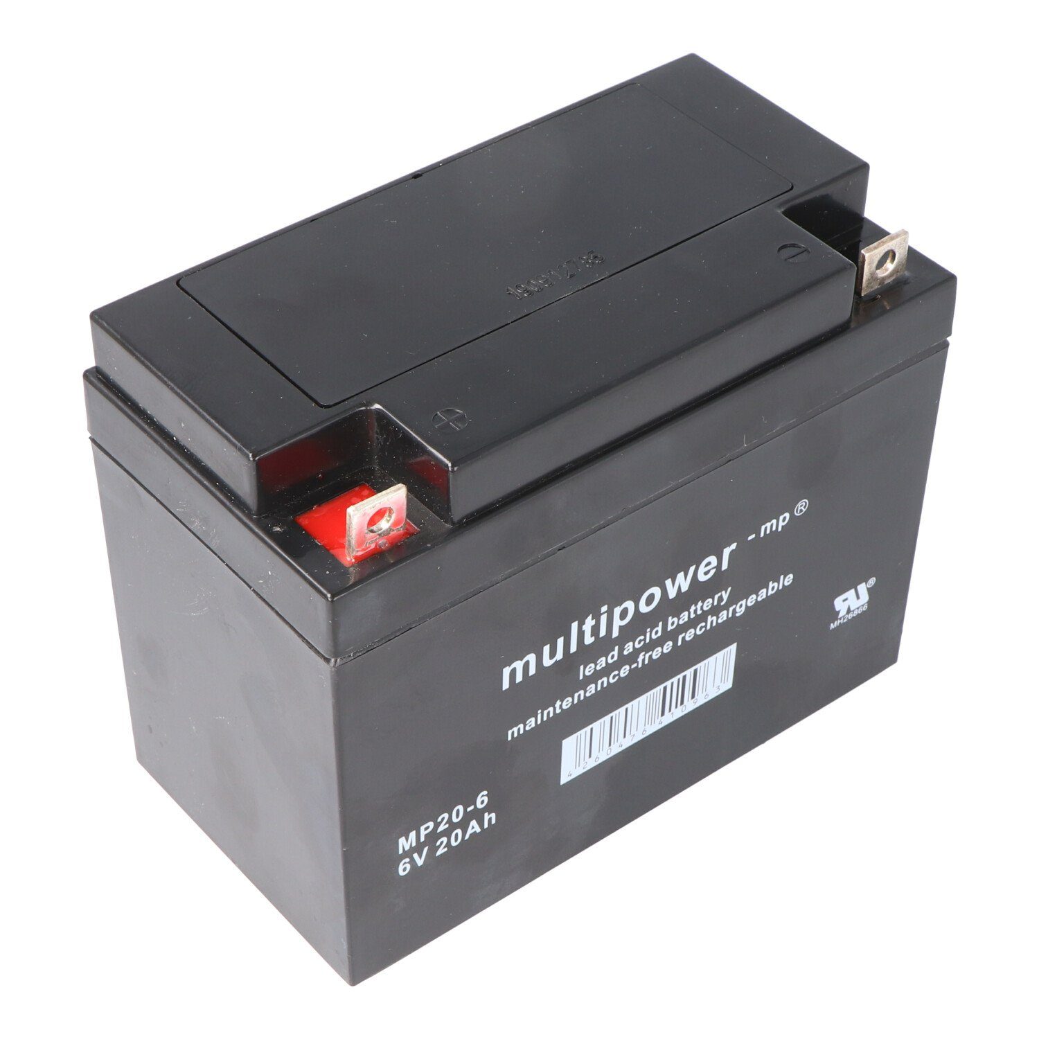 Multipower MP20-6 Akku PB Blei, 6 Volt mit 20Ah, 2000mAh Akku