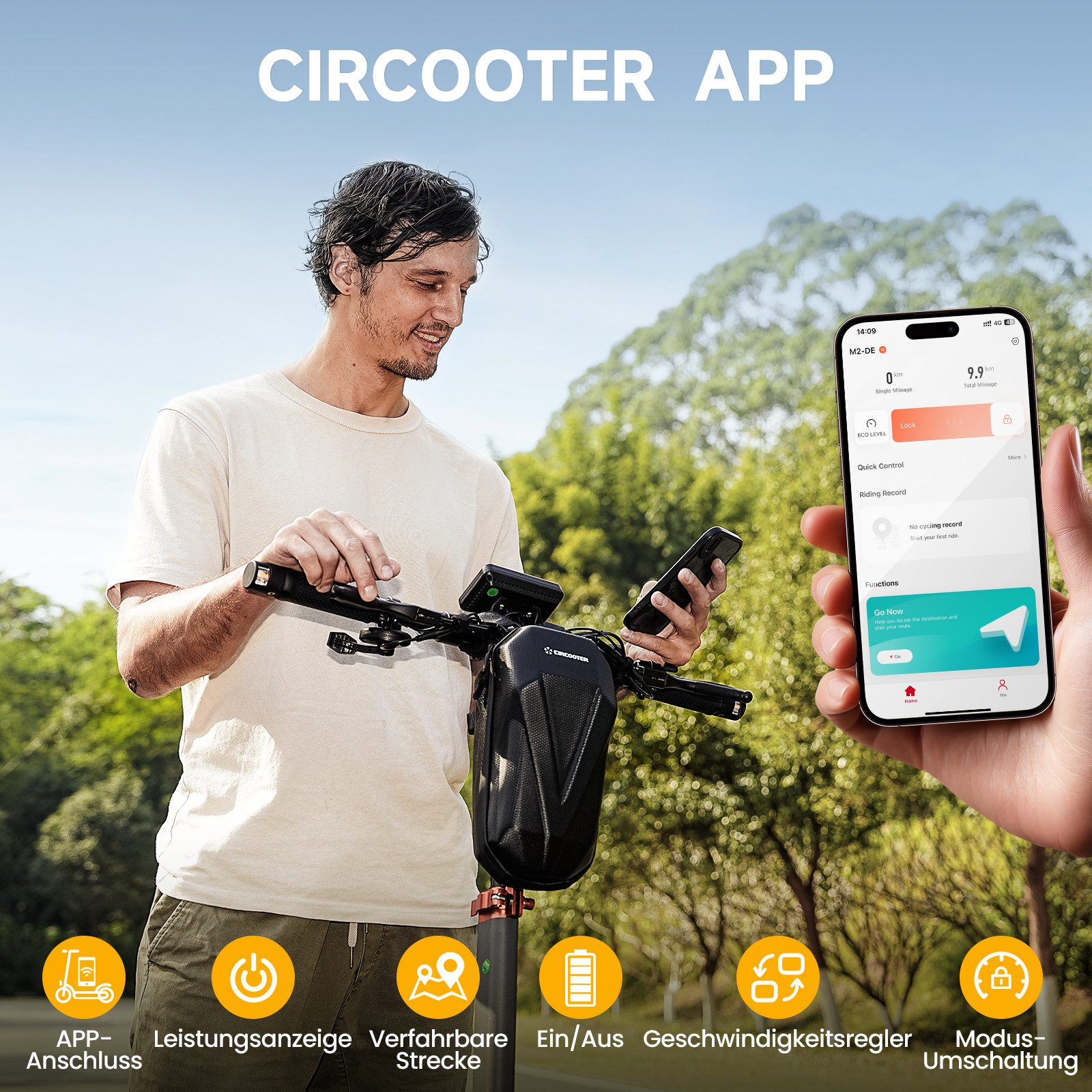 iscooter E-Scooter 10 Zoll Elektroroller mit Straßenzulassung passt ins Gelände, 12,5 Ah, 500,00 W, (1 tlg), 60–70 km Reichweite, Offroad Luftreifen