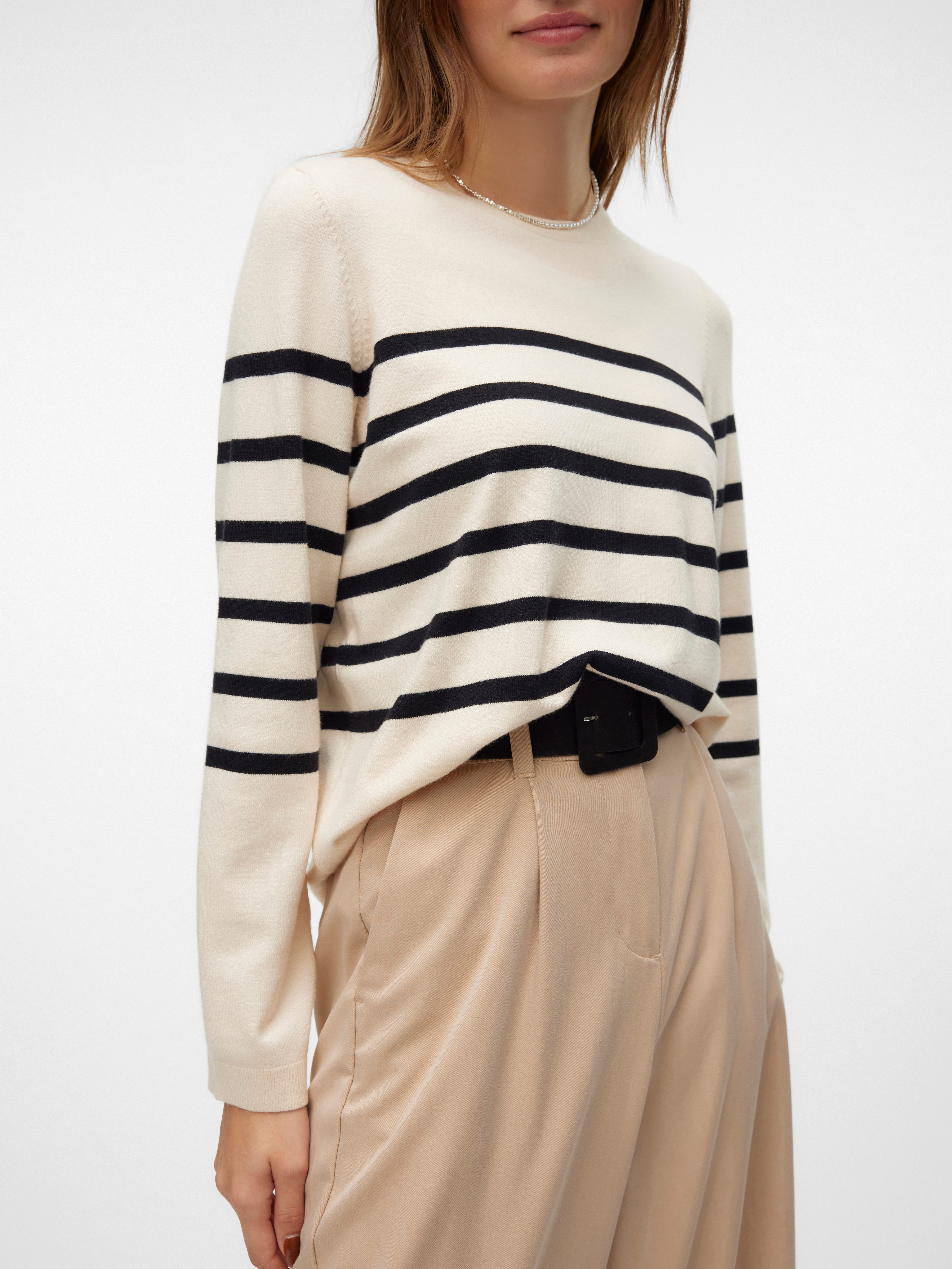 Vero Moda Rundhalspullover VMSABA PLAIN LS günstig online kaufen