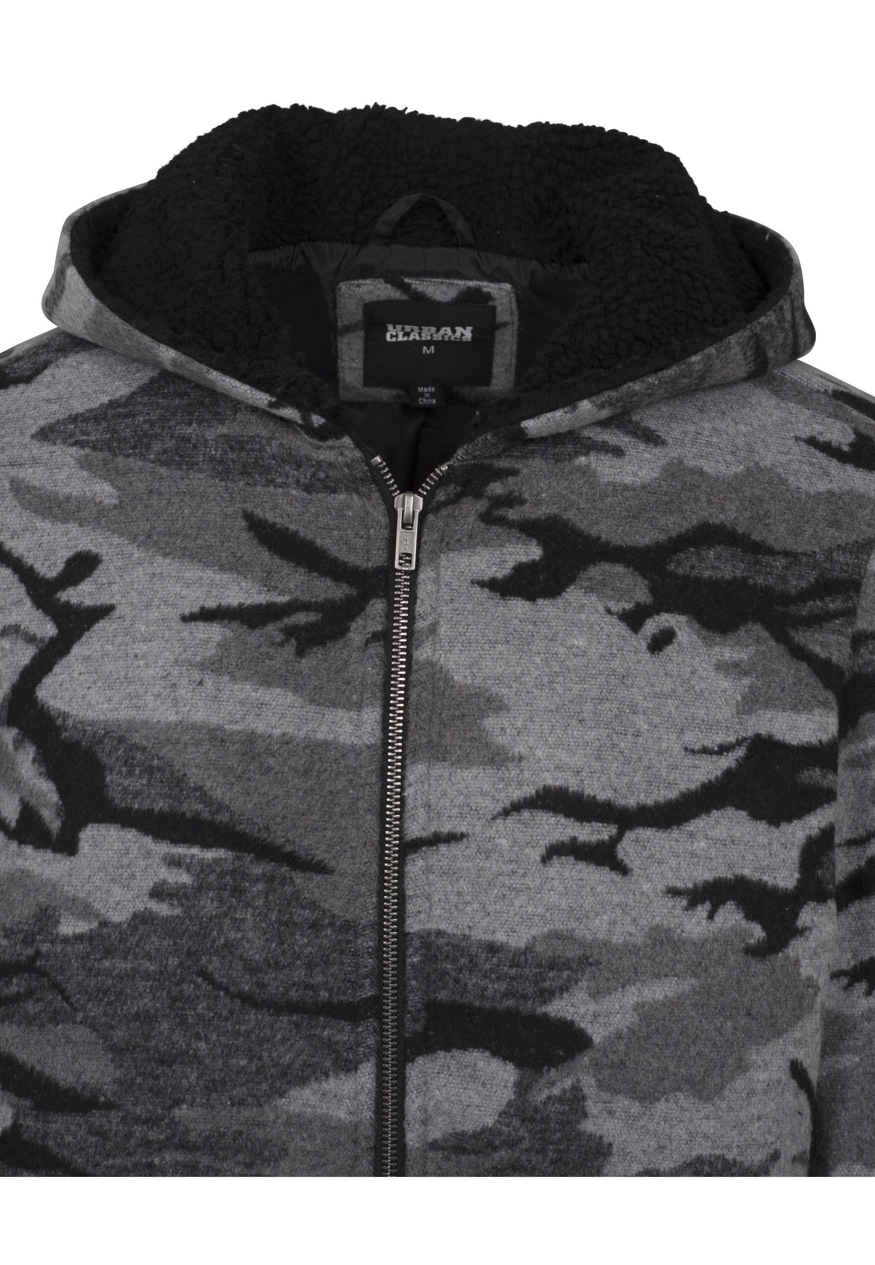 URBAN CLASSICS Winterjacke Urban Classics Herren Camo Zip Jacket (1-St)