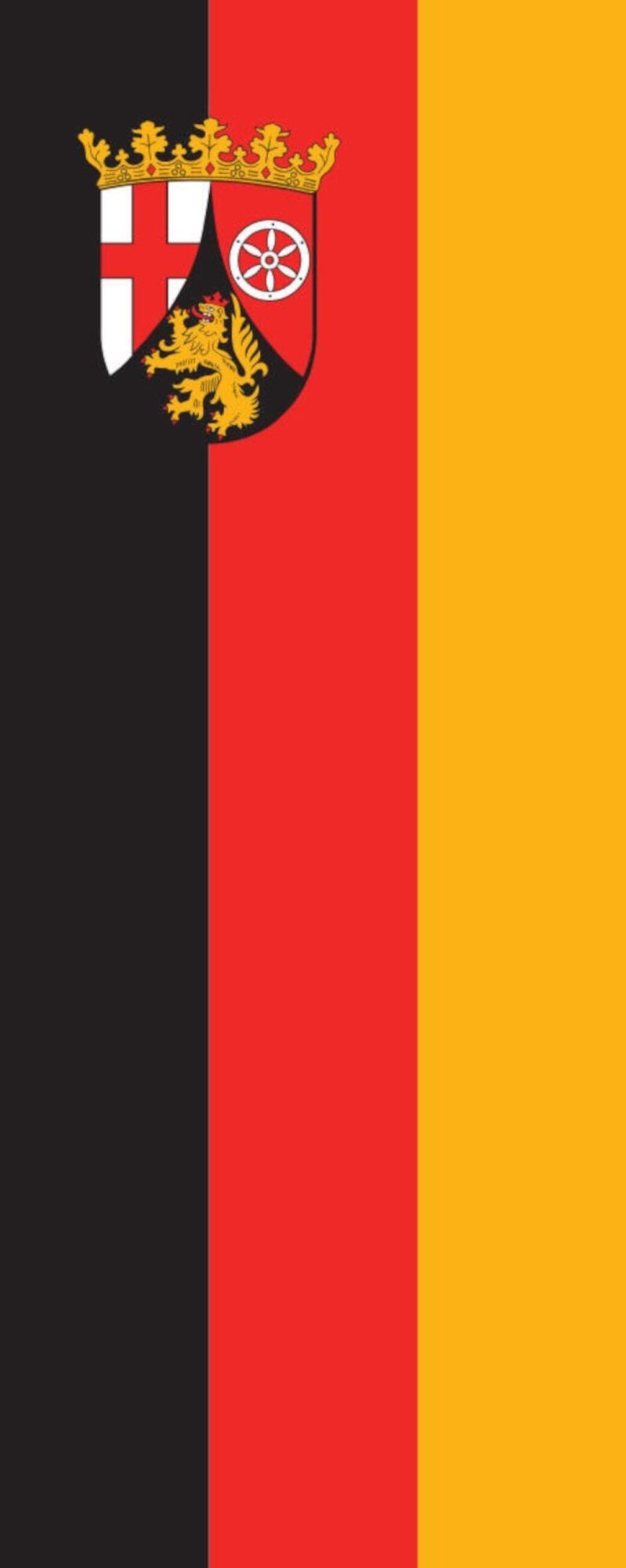 flaggenmeer Flagge Flagge Rheinland-Pfalz 110 g/m² Hochformat