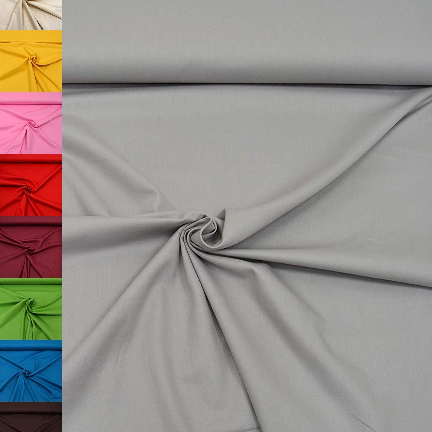 MAGAM-Stoffe Stoff "Sophie", Baumwollstoff uni 100% Baumwolle ÖKO-TEX Meterware ab 50cm