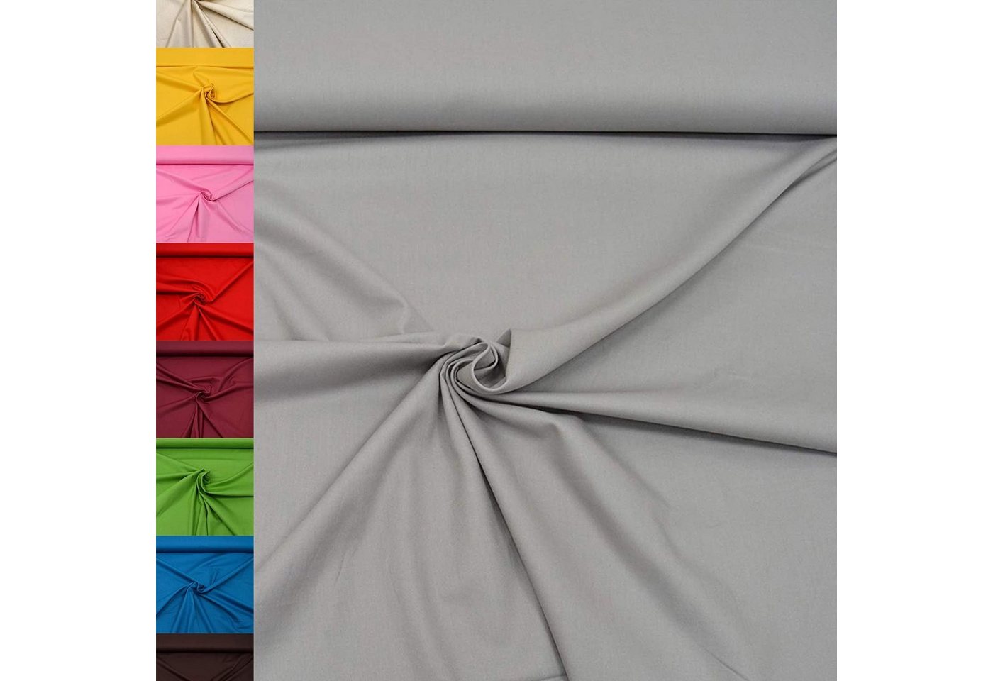 MAGAM-Stoffe Stoff "Sophie", Baumwollstoff uni 100% Baumwolle ÖKO-TEX Meterware ab 50cm
