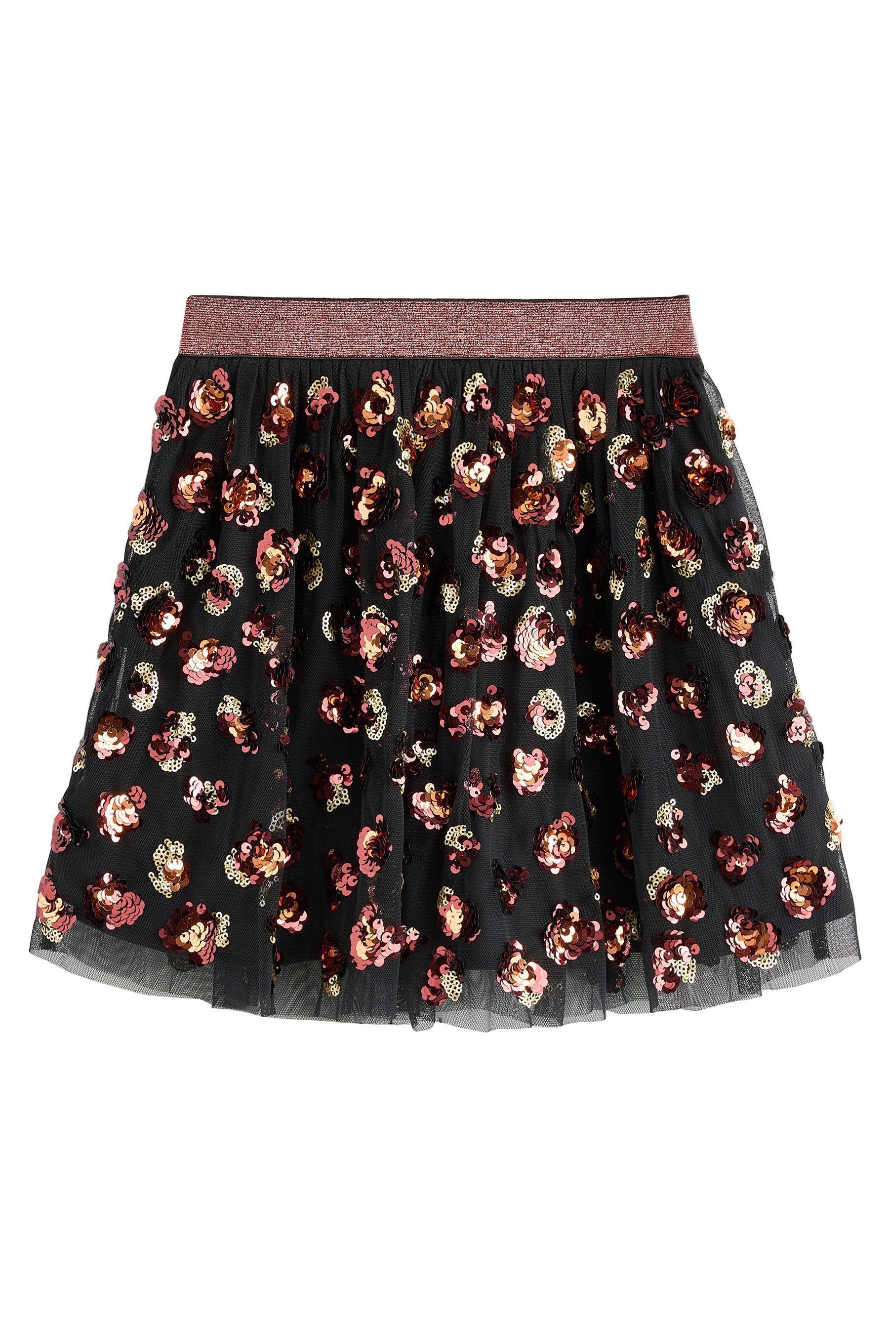 Next Paillettenrock Paillettenrock mit Animalprint (1-tlg)