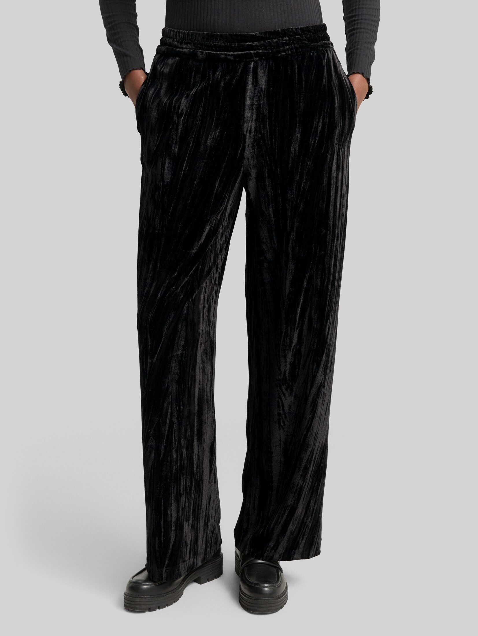 TOM TAILOR Denim Stoffhose Hosen & Chino Wide Leg Samthose