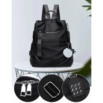 FIDDY Cityrucksack Damen modischer Freizeitrucksack (Rucksack mit Vintage-Stil, einfarbig und großem Fassungsvermögen, Kleiner Herrenrucksack)