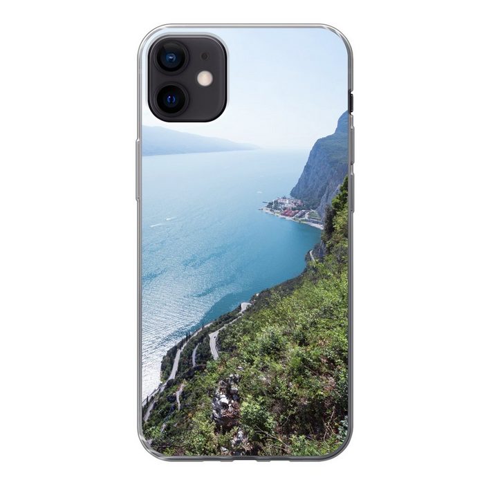 MuchoWow Handyhülle Gardasee - Wasser - Küste Handyhülle Apple iPhone 12 Mini Smartphone-Bumper Print Handy