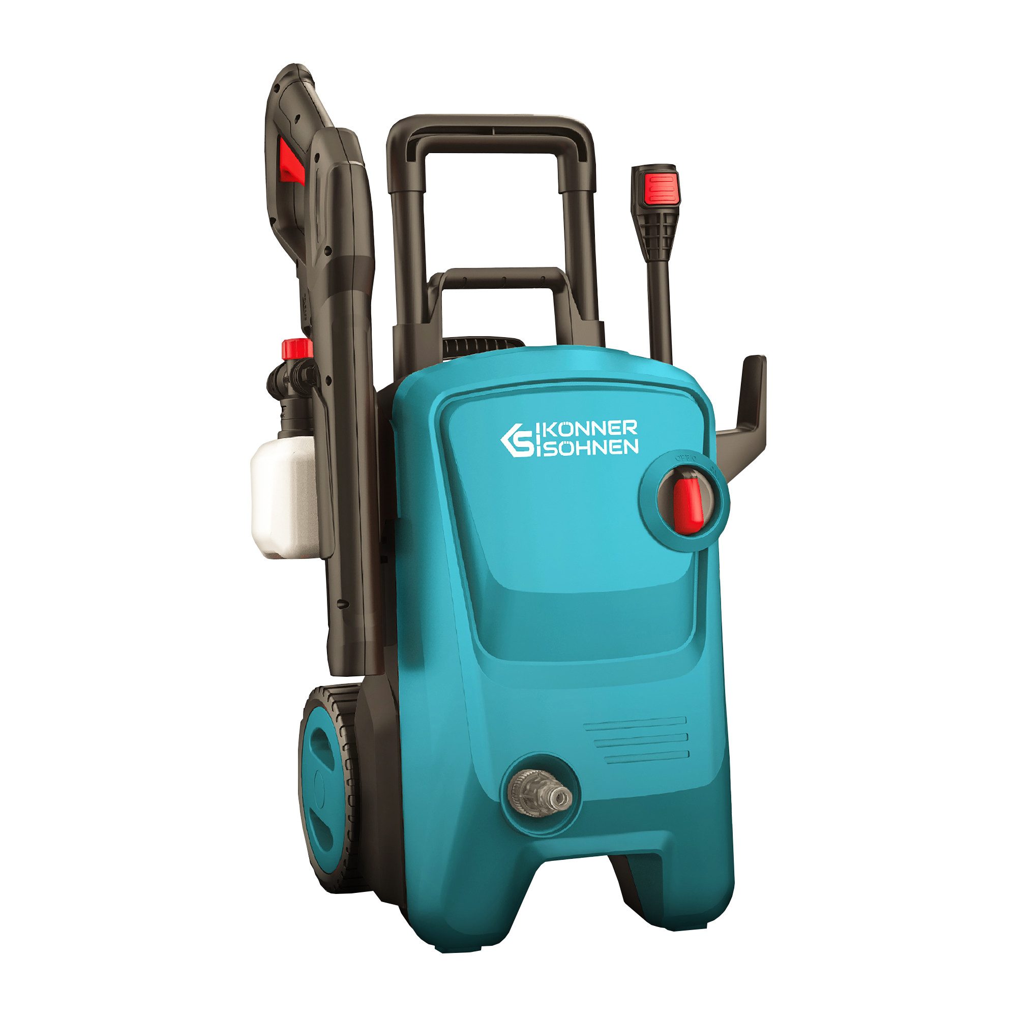 Könner & Söhnen Hochdruckreiniger KS PW145V, Druck max: 145 bar, (1 tlg), mit Teleskopgriff, Auto-Start/Stopp-System, Schlauchtrommel