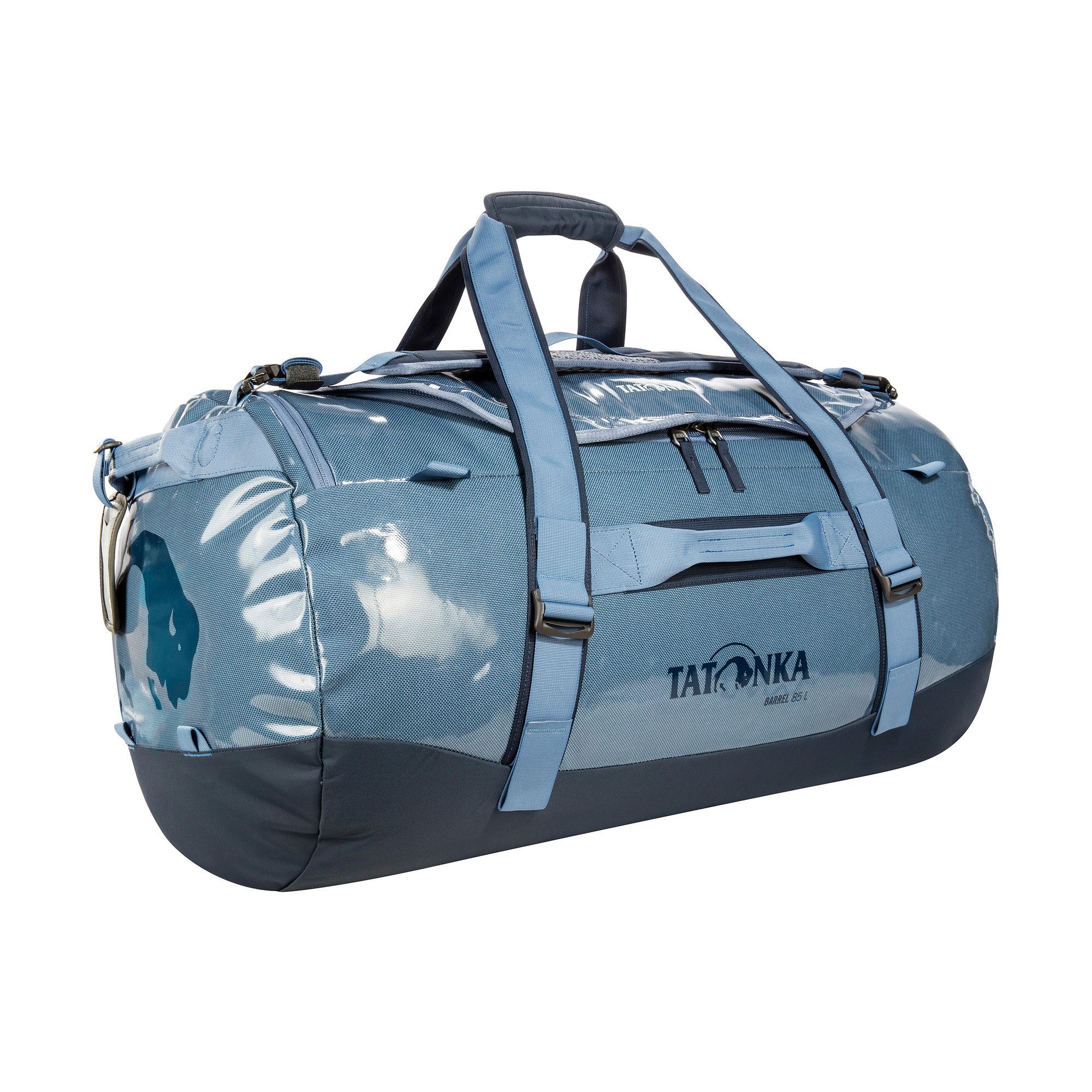 TATONKA® Reisetasche Barrel 85, 85 Liter, verstaubare Rucksackschultergurte, pflegeleichtes Material