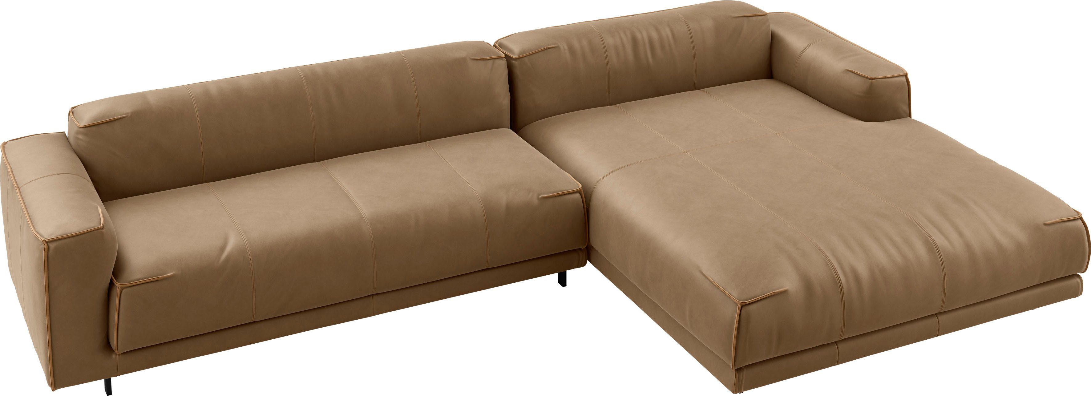 freistil ROLF BENZ Ecksofa freistil 136, Meisterwerk der Handwerkskunst, hochwertige Polsterung, mit besonderer Nahtverarbeitung