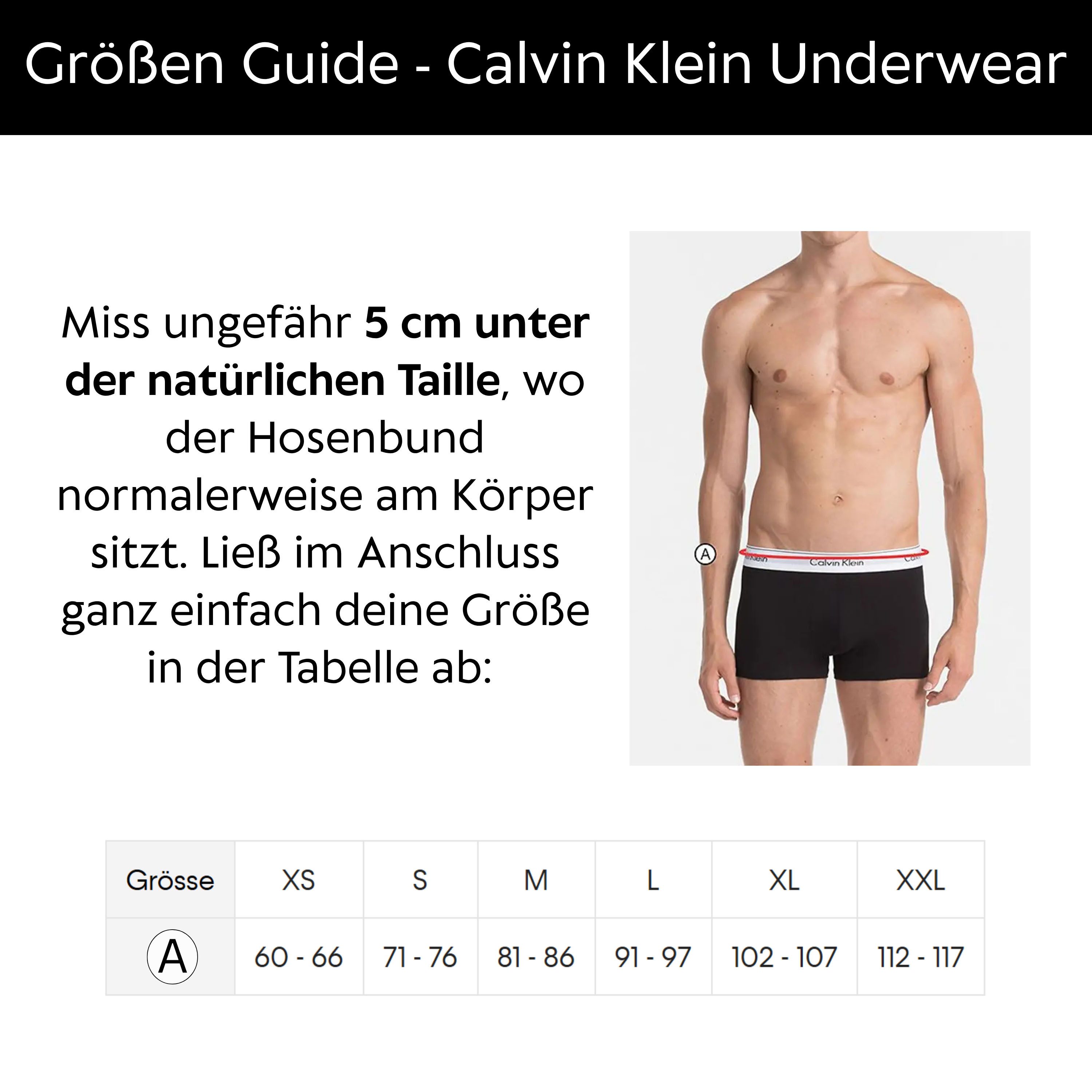 Calvin Klein Underwear Trunk LOW RISE TRUNK 5PK (Packung, 5er-Pack) mit Logo-Elastikbund (5 Stück)