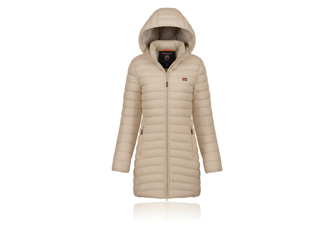 Geographical Norway Steppmantel Damen Outdoorjacke Lange Steppjacke Parka S-2XL
