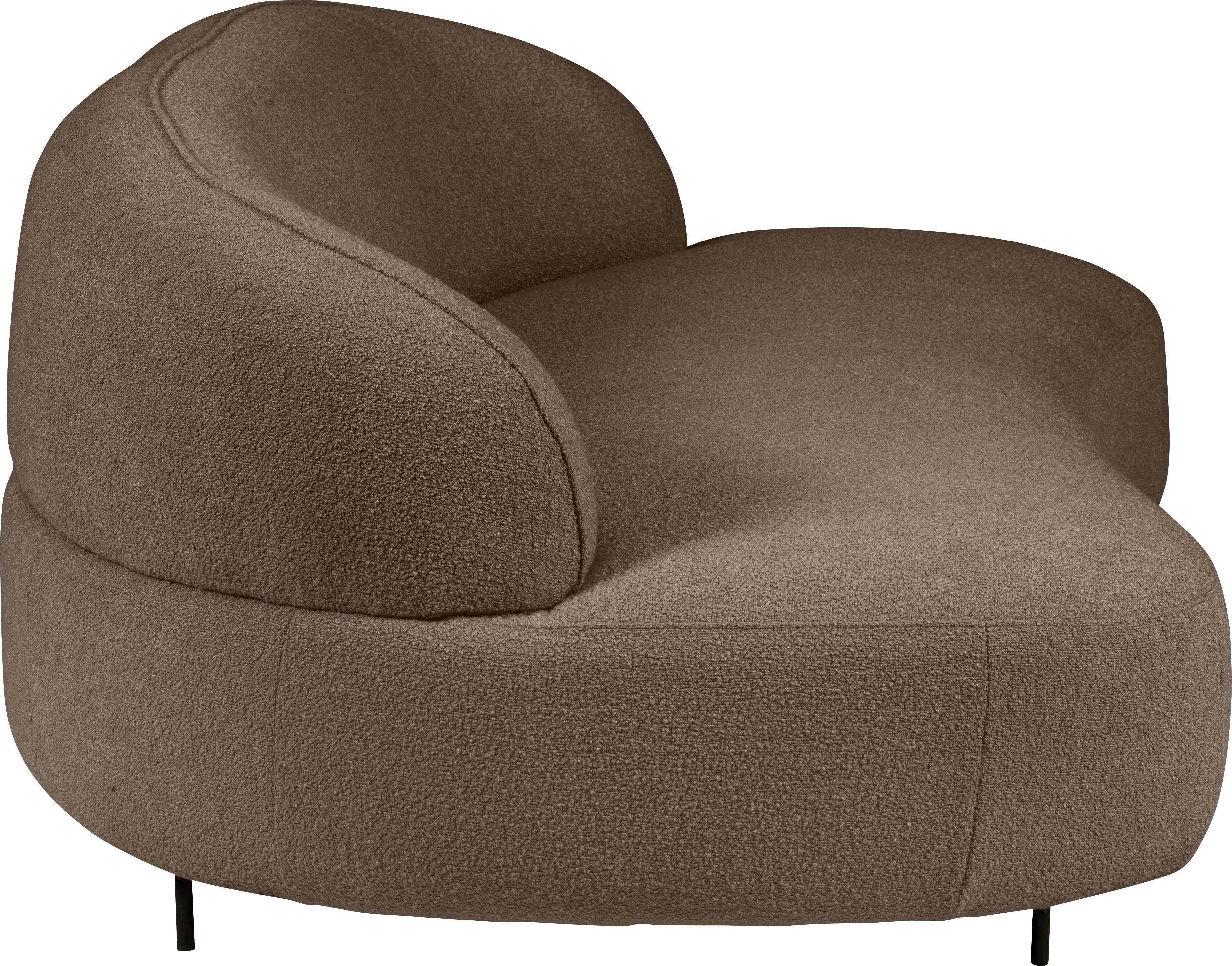 furninova Sofa Aria, organisch brown Design geformt, skandinsvischen im