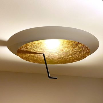 s.luce Deckenleuchte LED Wandlampe Deckenlampe Hook Weiß, Warmweiß