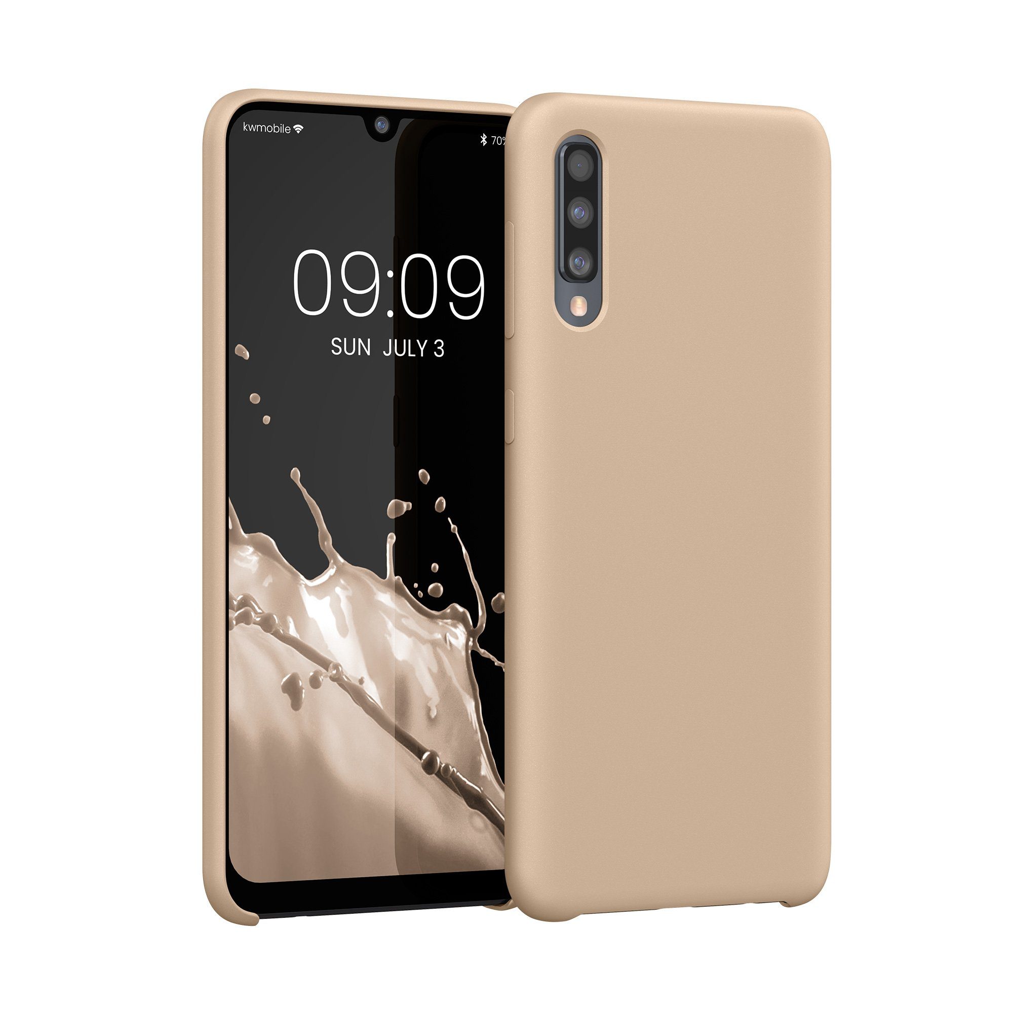 kwmobile Handyhülle Handyhülle für Samsung Galaxy A50 Hülle, Weiches Handy Silikon Case - Schutzhülle Cover