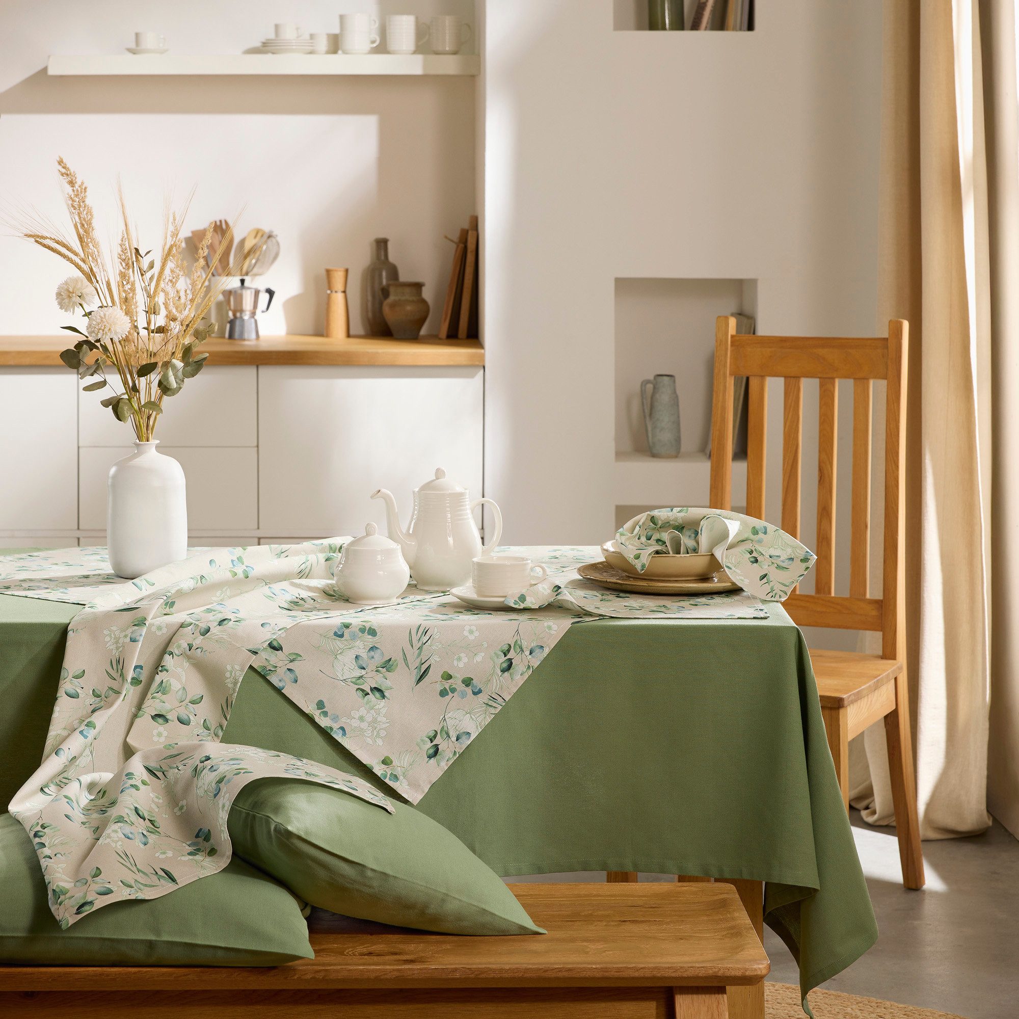 REDBEST Mitteldecke Mitteldecke, Baumwolle Blumen