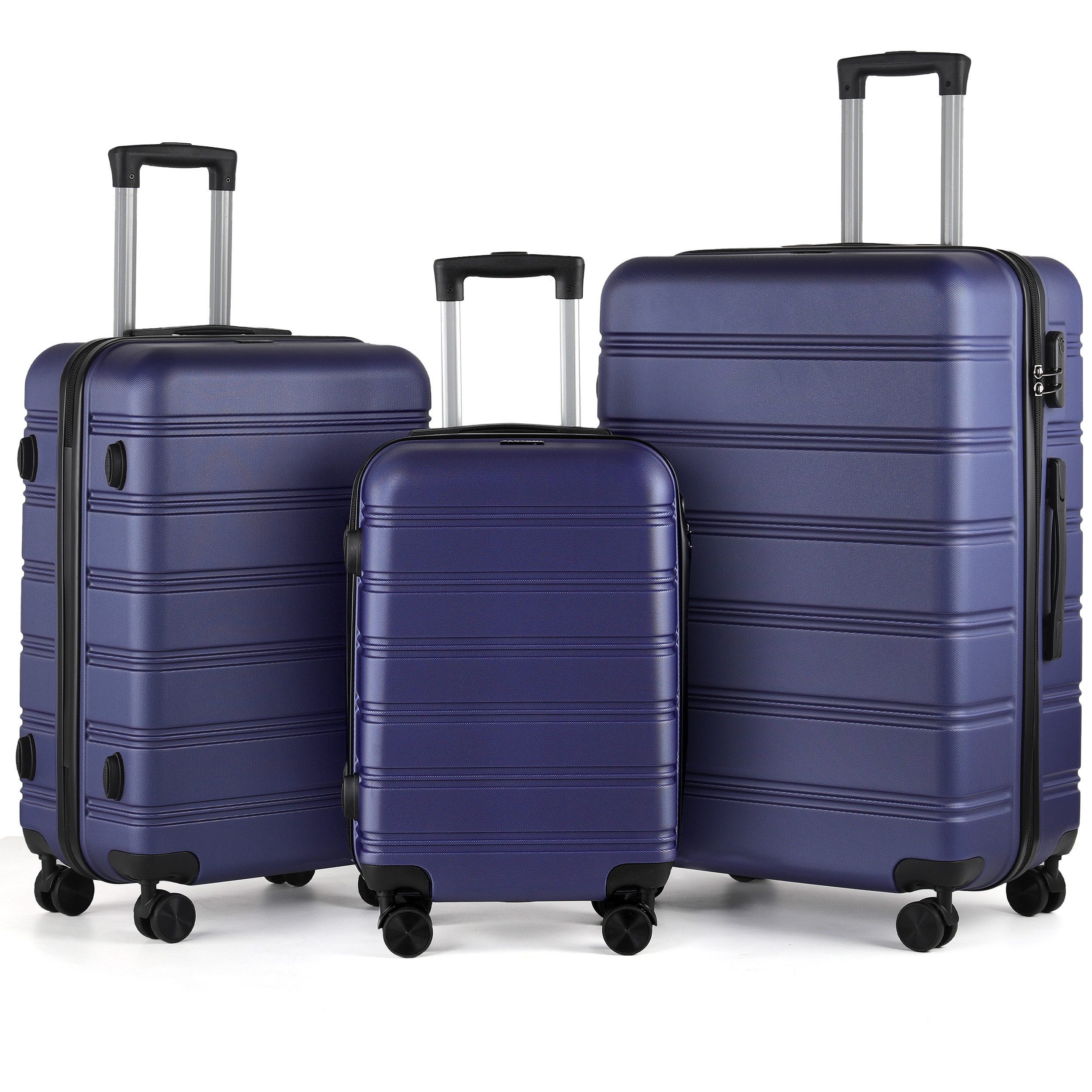 TAN.TOMI Kofferset 3-Tlg ABS Kofferset Rollkoffer Reisekoffer Handgepäckkof günstig online kaufen