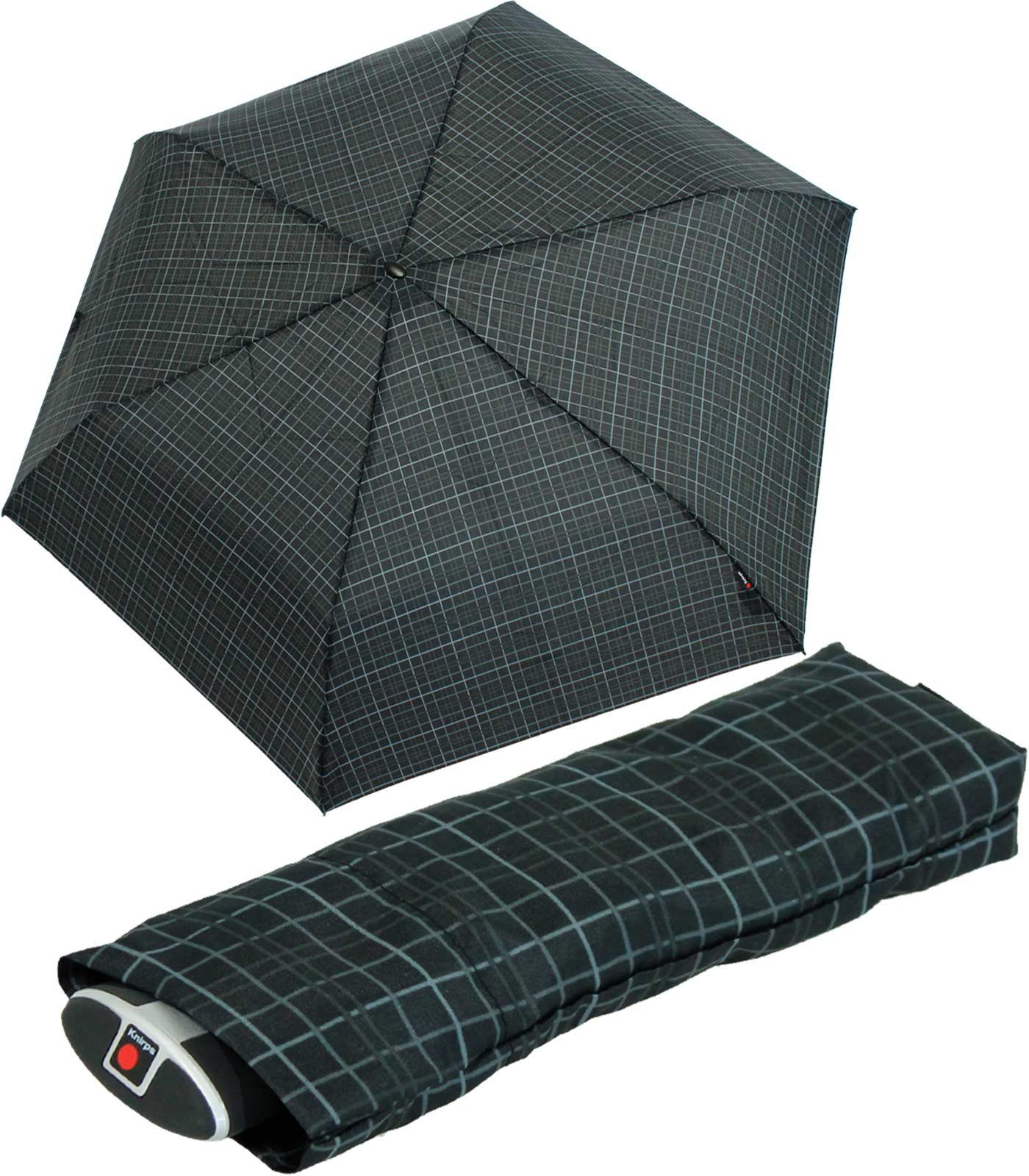 Knirps® Taschenregenschirm flacher, stabiler Schirm, passend für jede Tasche, ein treuer Begleiter, für jeden Notfall
