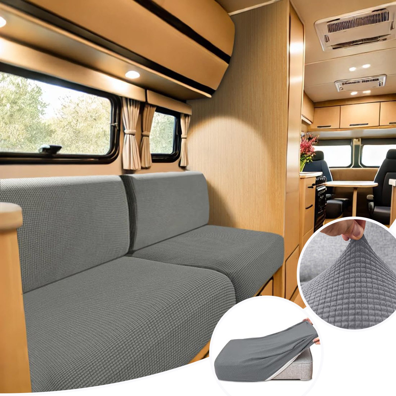 BTTO Sitzflächenhusse 2 Stück Wasserdicht Jacquard-Sofabezug, Stretch Sitzk günstig online kaufen