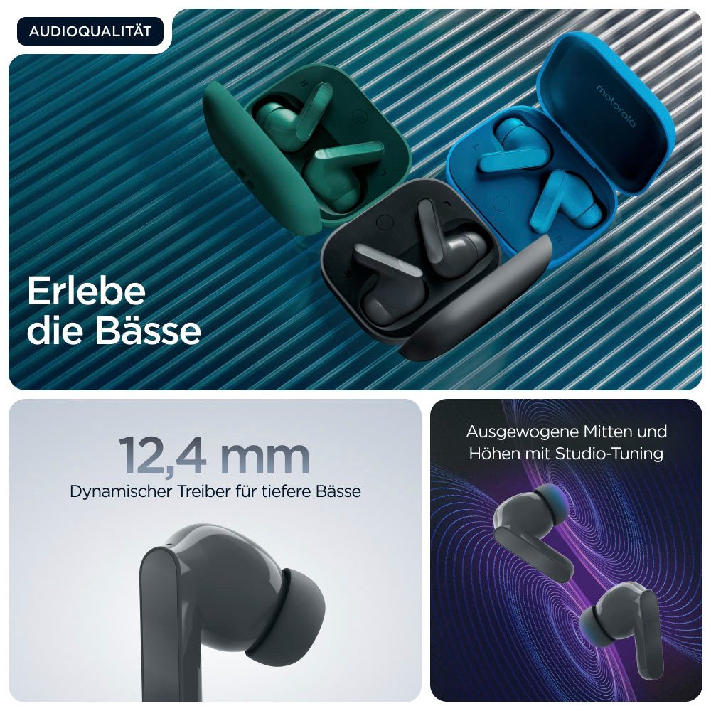 Motorola moto buds wireless In-Ear-Kopfhörer (Active Noise Cancelling (ANC), Bluetooth) – Bild 3 von 5