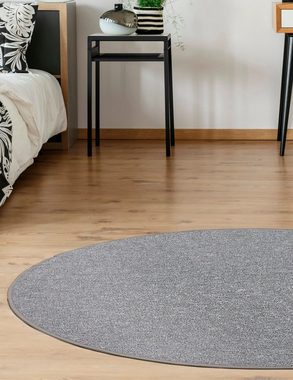 Teppich Luton, Andiamo, rund, Höhe: 5 mm, melierte Optik, ideal im Wohnzimmer & Schlafzimmer