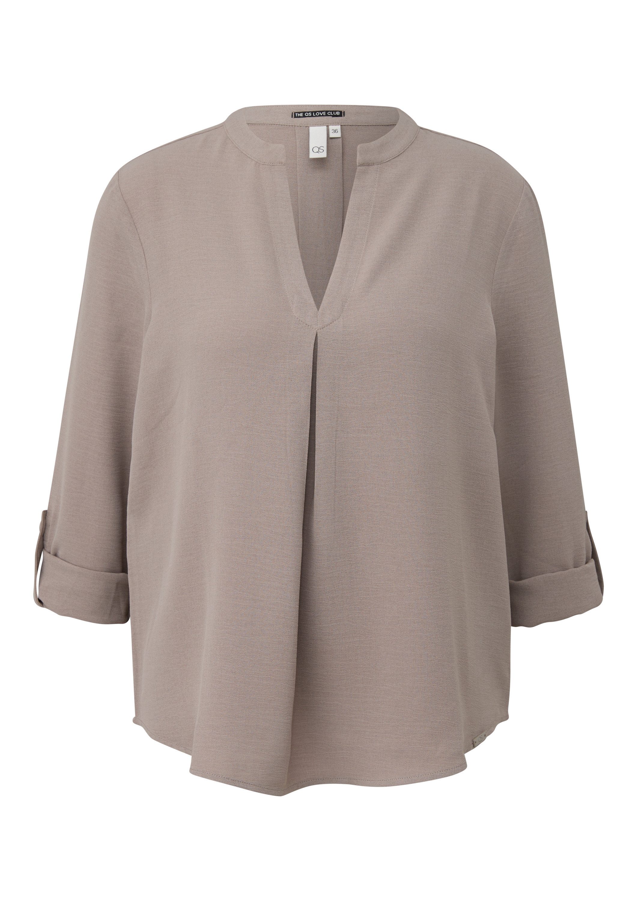 QS Langarmbluse Bluse Bluse mit Turn-up günstig online kaufen