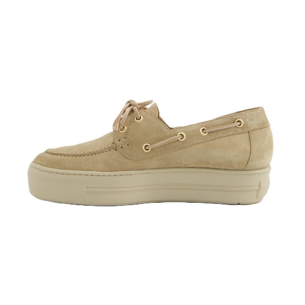 Paul Green Paul Green - Soft Suede Grain - Beige Schnürschuh