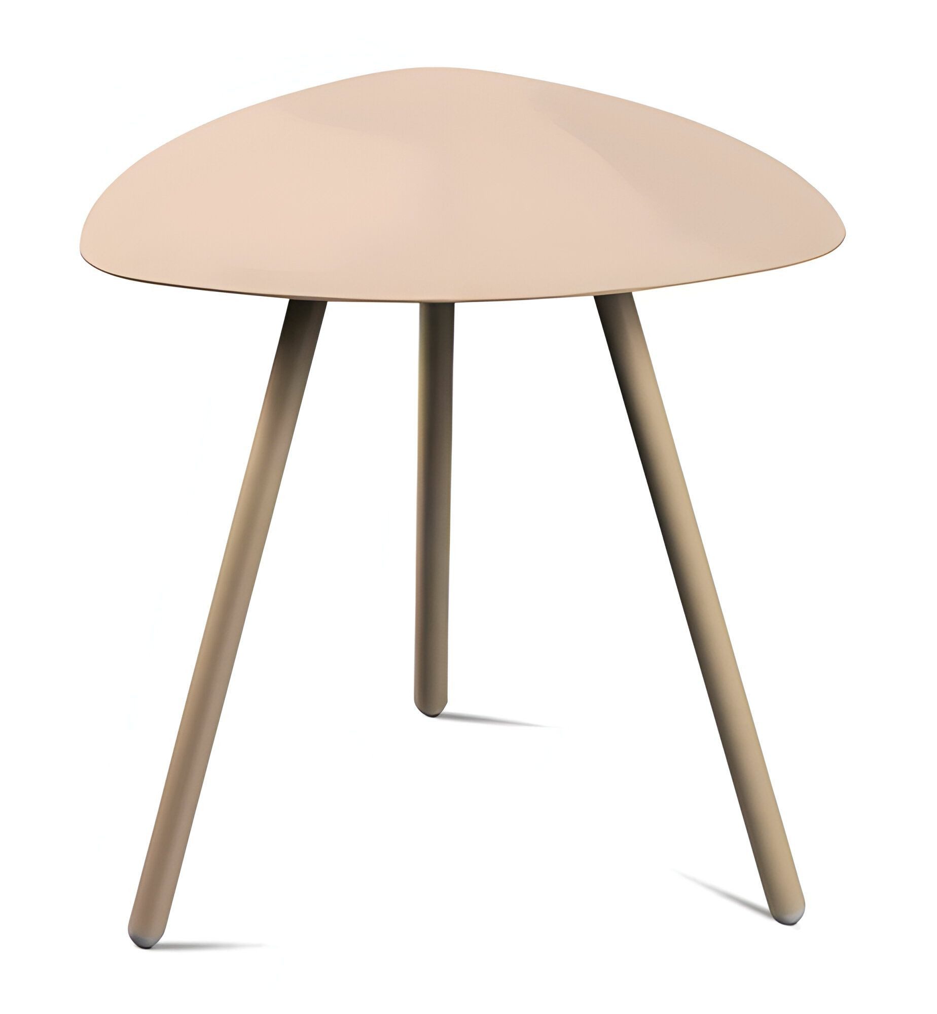 M2 Kollektion Beistelltisch Mira, Couchtisch, Modern, Outdoorfähig, Dreieckig, 50x50x50 cm