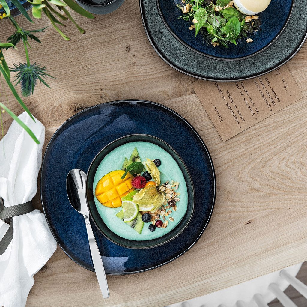 Villeroy & Boch Müslischüssel Lave Gris, Steingut, Spülmaschinengeeignet