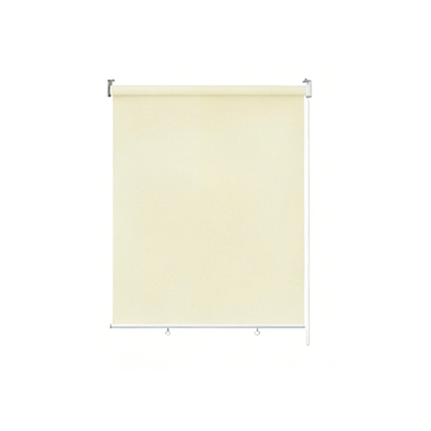 Seitenzugrollo Rollo für den Außenbereich, Sonnenschutz, UV-Schutz, FIVMEN, Schraubenmontage, Haken und Ösen, Anthrazit/Grau/Beige