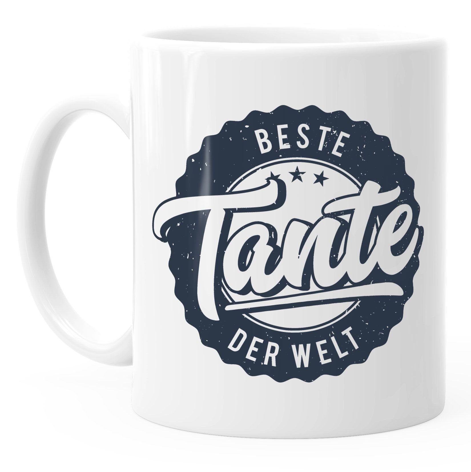 MoonWorks Tasse Kaffeetasse Beste Tante der Welt Geschenk Geschenktasse MoonWorks®, Keramik