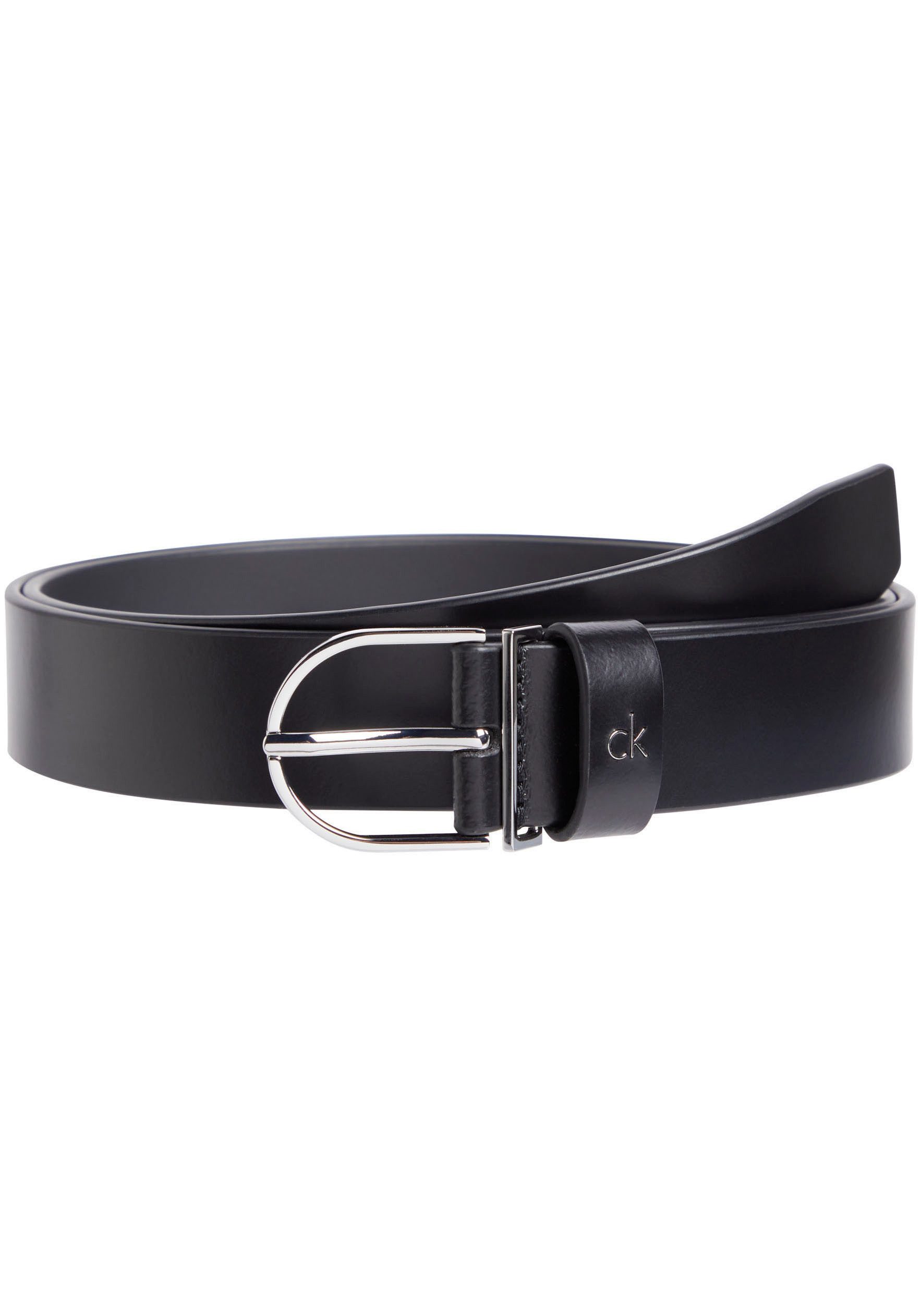 Calvin Klein Ledergürtel CK METAL LOOP RND BUCKLE 3.0 Logoschriftzug, Einfa günstig online kaufen