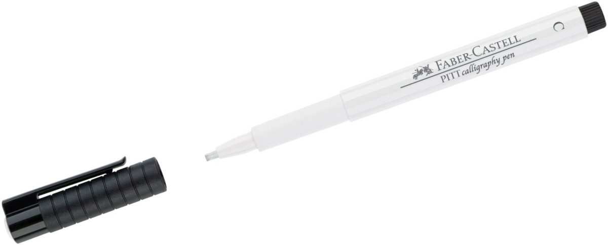 Faber-Castell Maltuch Tuschestift Pitt Artist Pen Kalligraphie weiß