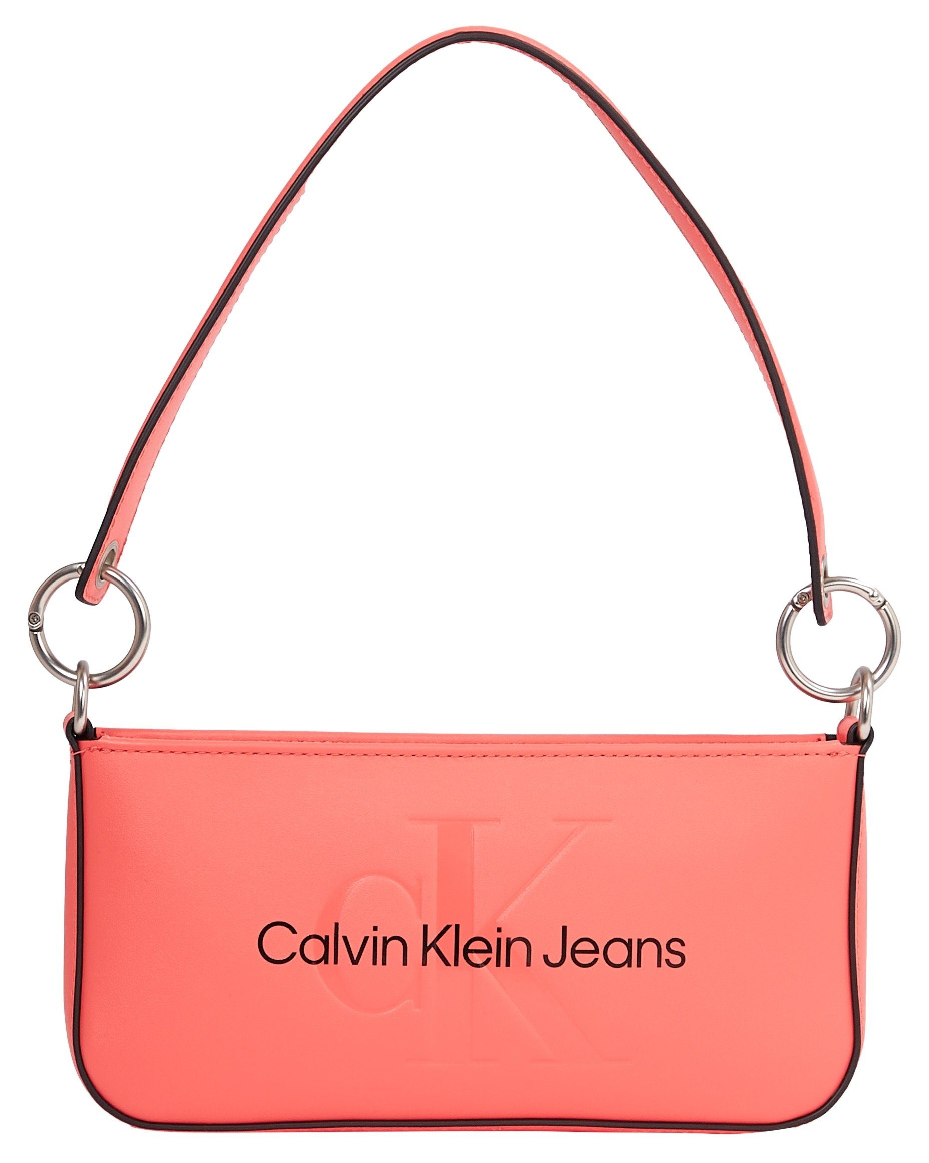 Calvin Klein Jeans Schultertasche SCULPTED SHOULDER POUCH25 MONO, mit großflächigem Markenlogo vorne