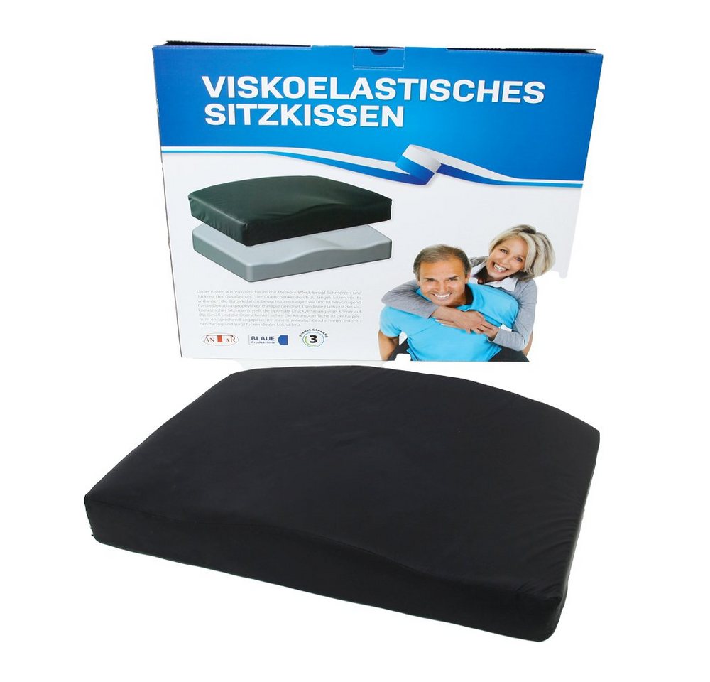 Antar Sitzkissen Antidekubitus Sitzkissen Schaumstoff mit Memory-Effekt AT03006