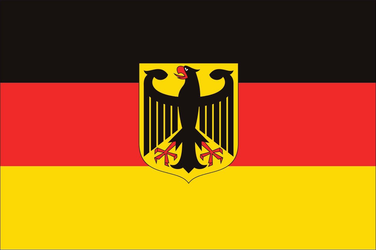 160 mit Flagge Querformat g/m² Adler flaggenmeer Deutschland