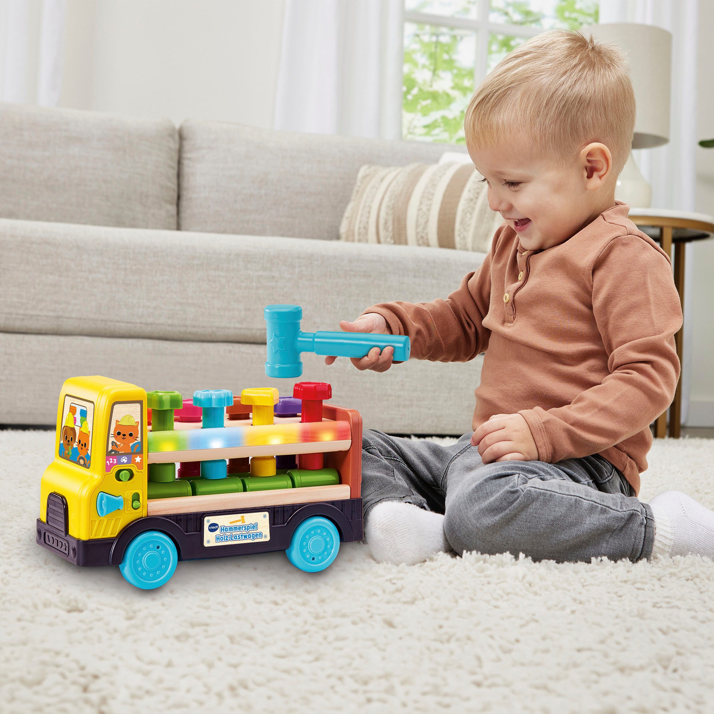 Vtech® Lernspielzeug Hammerspiel Holz-Lastwagen – Bild 4 von 4