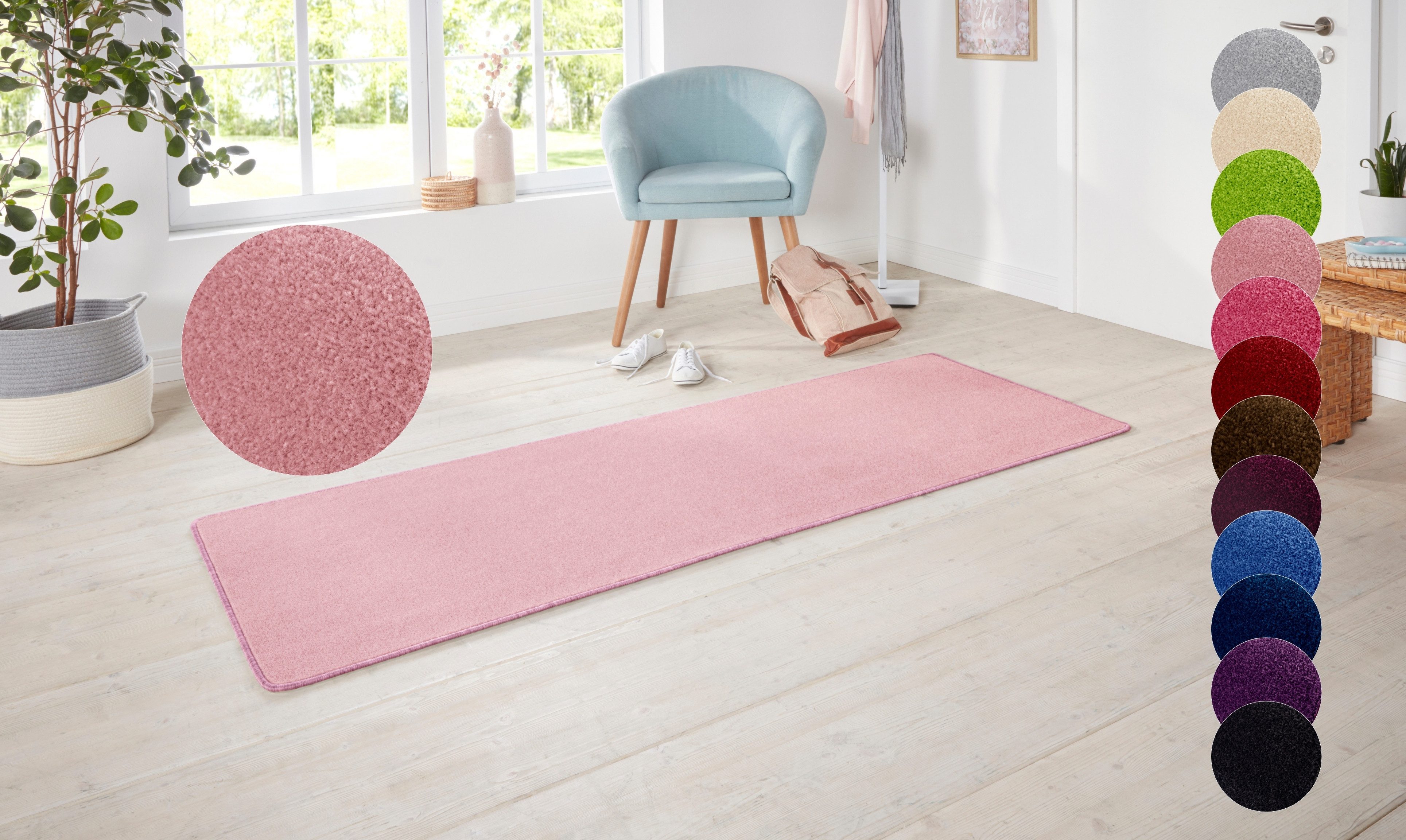 HANSE Home Teppich »Shashi«, rechteckig, 8,5 mm Höhe, Kurzflor, Unifarben, günstig online kaufen
