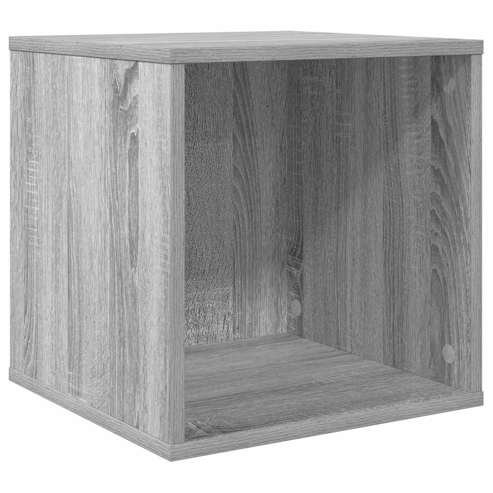 vidaXL Aufbewahrungsbox Vinyl Album Box Sonoma-Grau 37 x 36,5 x 38 cm Holzwerkstoff (1 St)