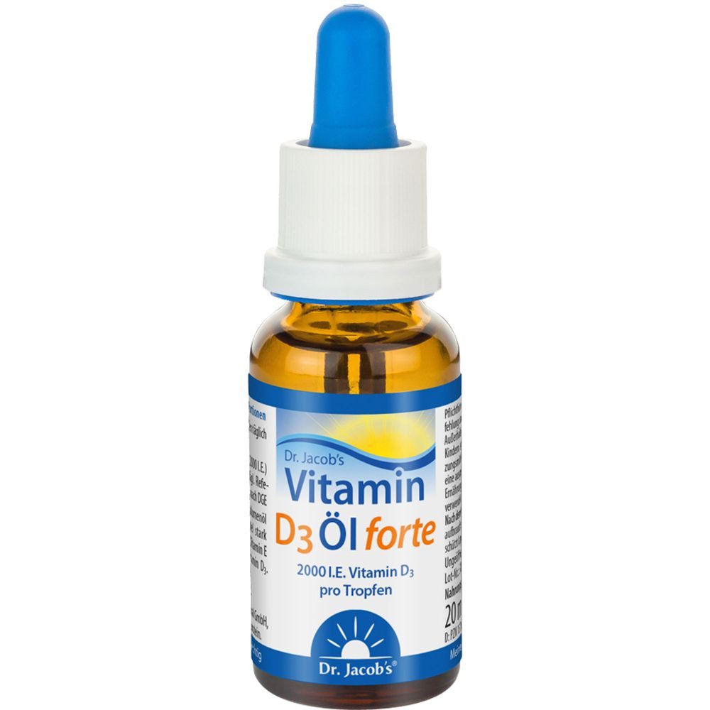 Dr. Jacob's Medical VITAMIN D3 ÖL forte 2000 I.E. hochdos.Dr.Jacob's Öl, 20 ml