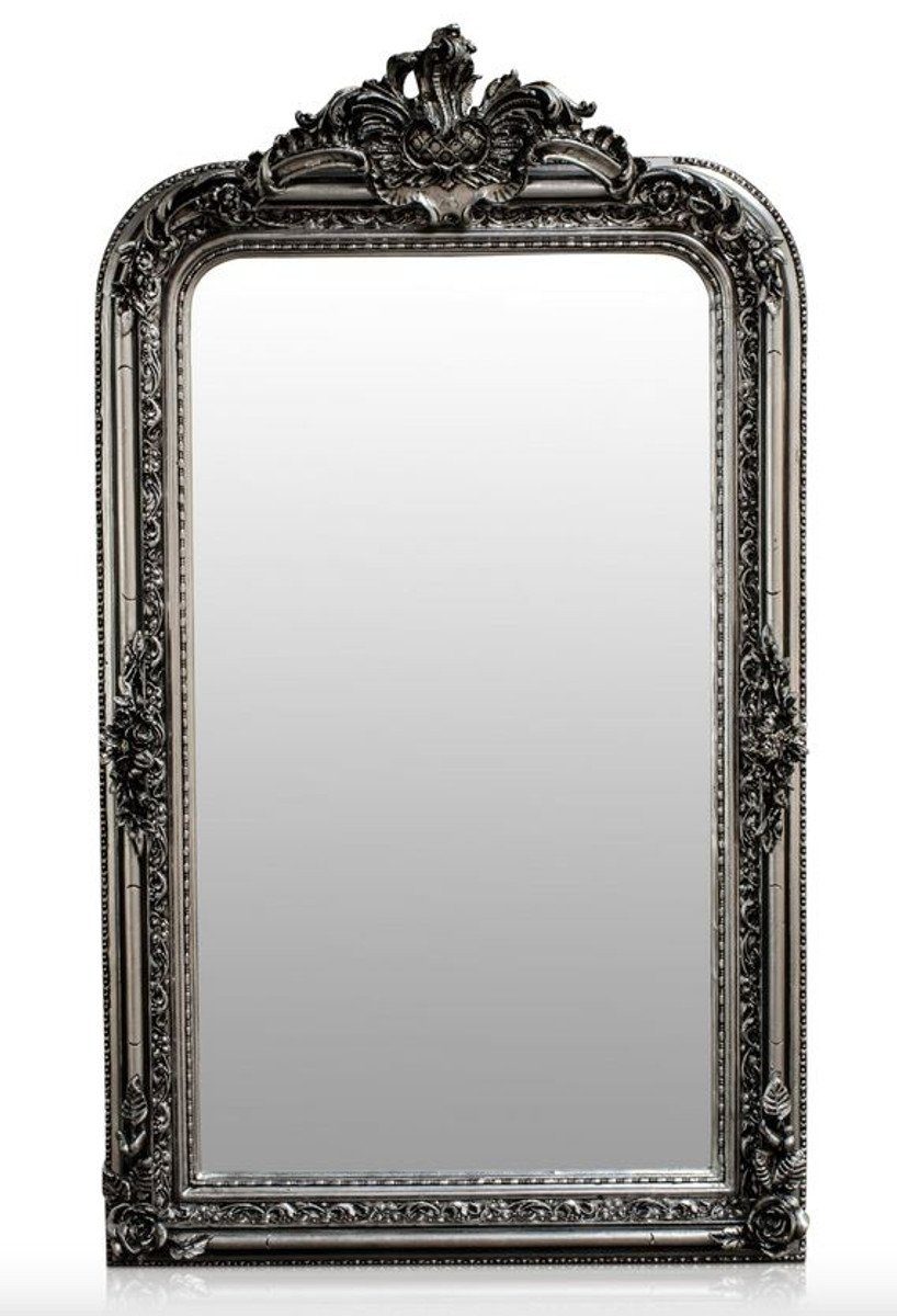 Antik - Spiegel Casa Barock H. cm Stil Barockspiegel 90 x Möbel Wandspiegel Padrino Silber 160