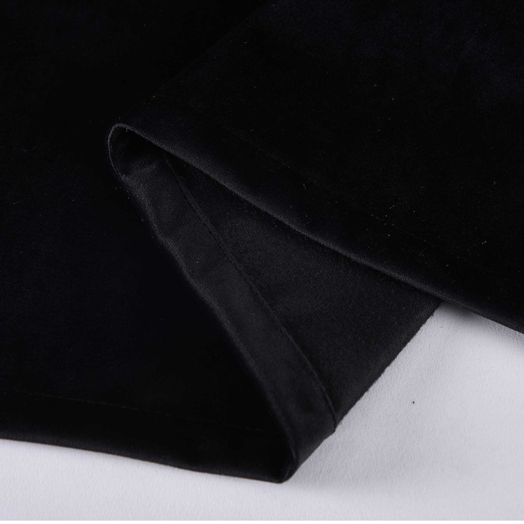 Gardinenbox Schiebegardine (2 St), Klettband, verdunkelnd, Samt, Milano Samt blickdicht Blackout Paneelwagen 203571-2-o