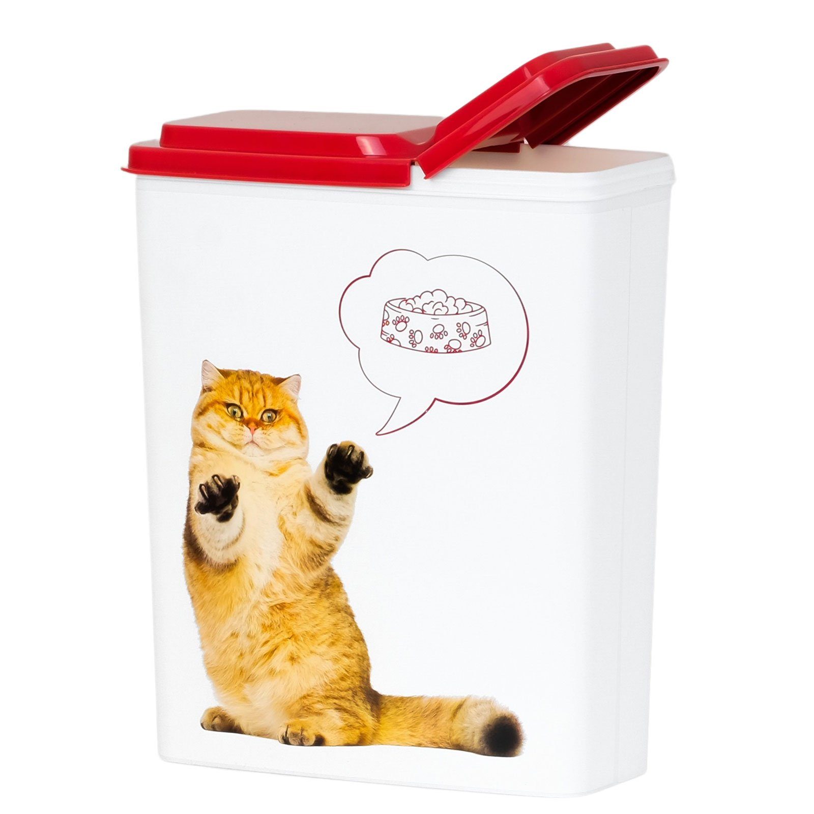 4BIG.fun Futterbehälter Leckerlidose 2,3L Futterbox Snackbox Hund Katze