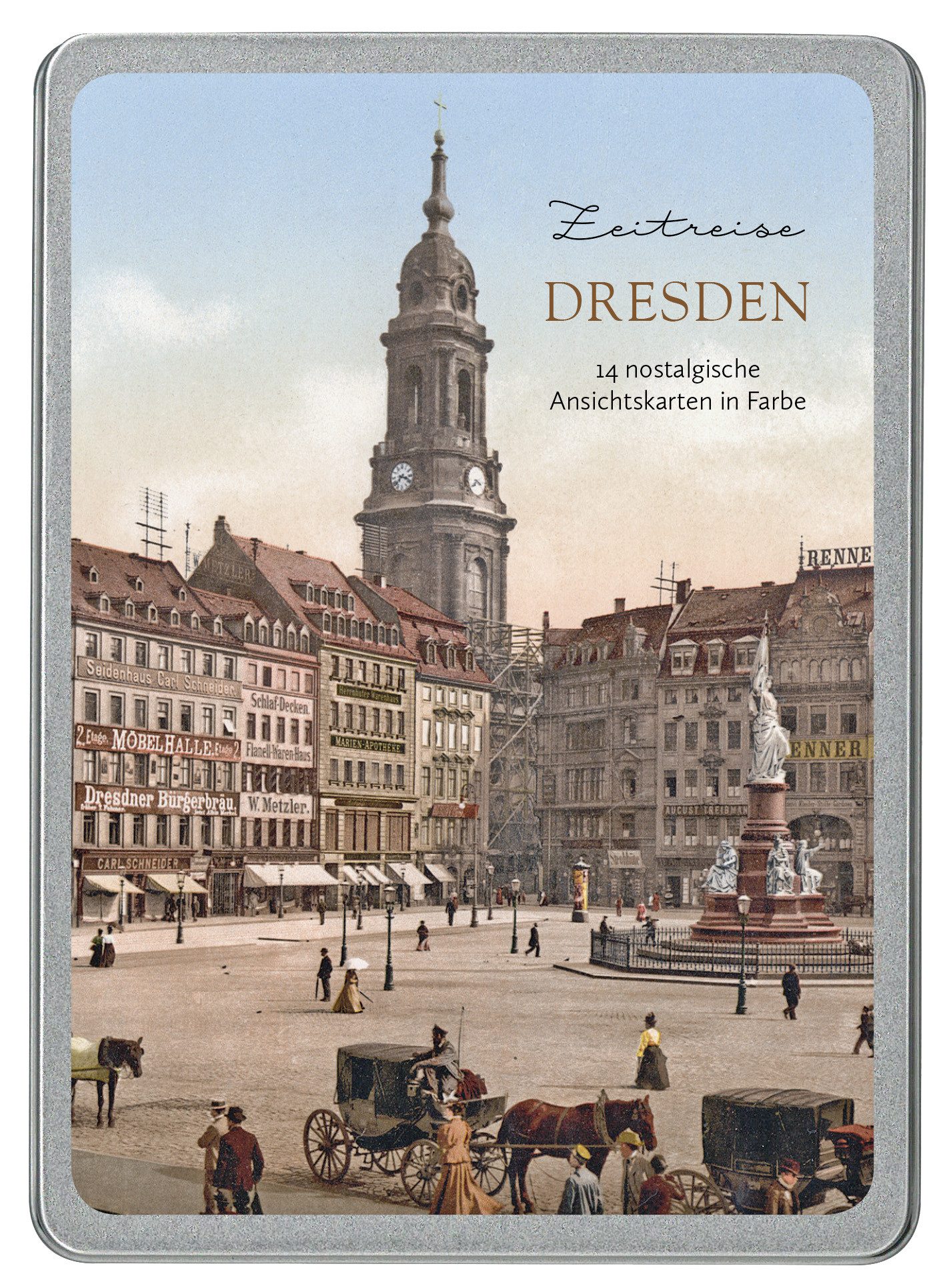 Papermoon Postkarte Dresden: Zeitreise