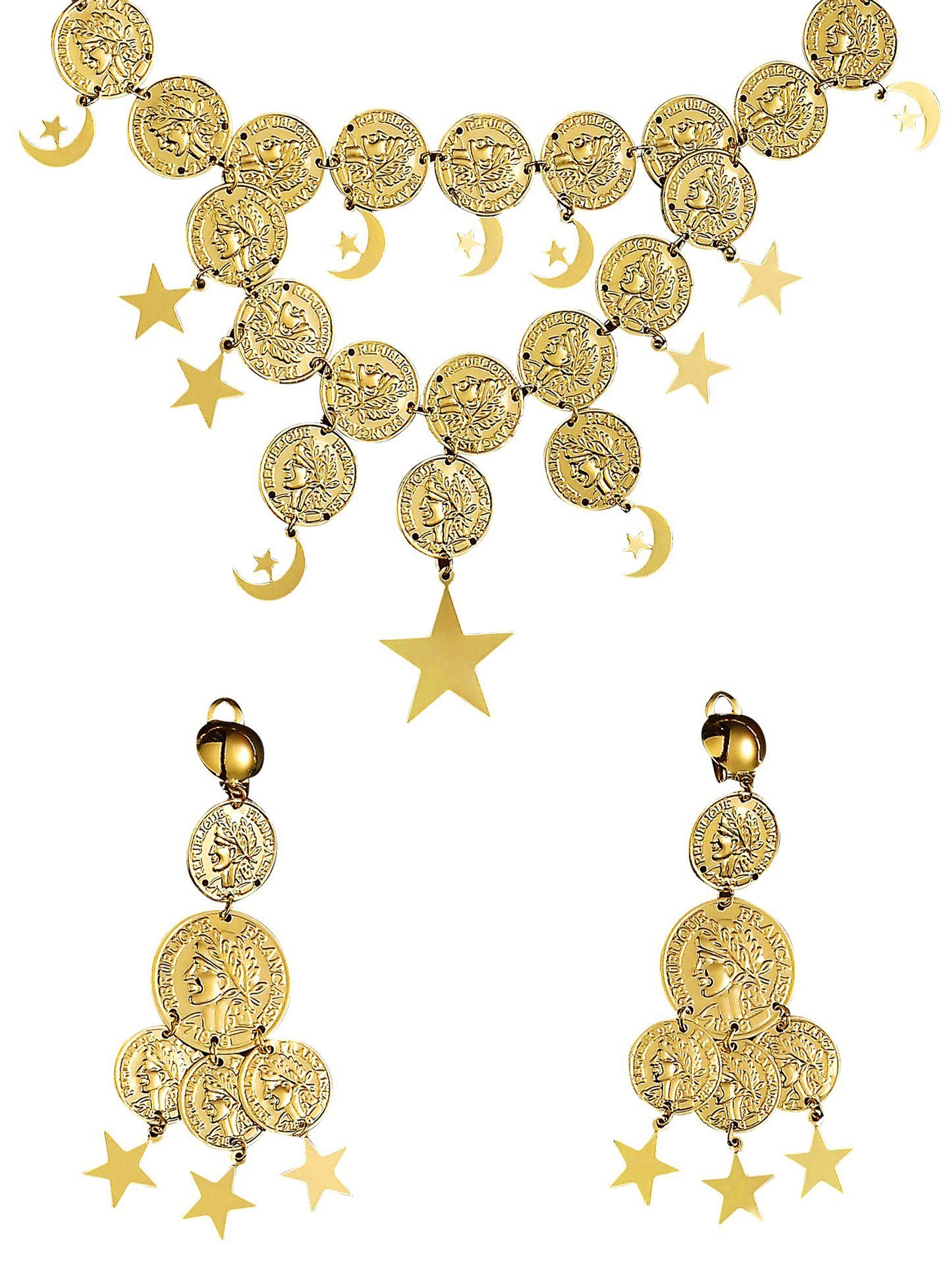 Widdmann Ohrring und Ketten Set Schmuckset 1001 Nacht