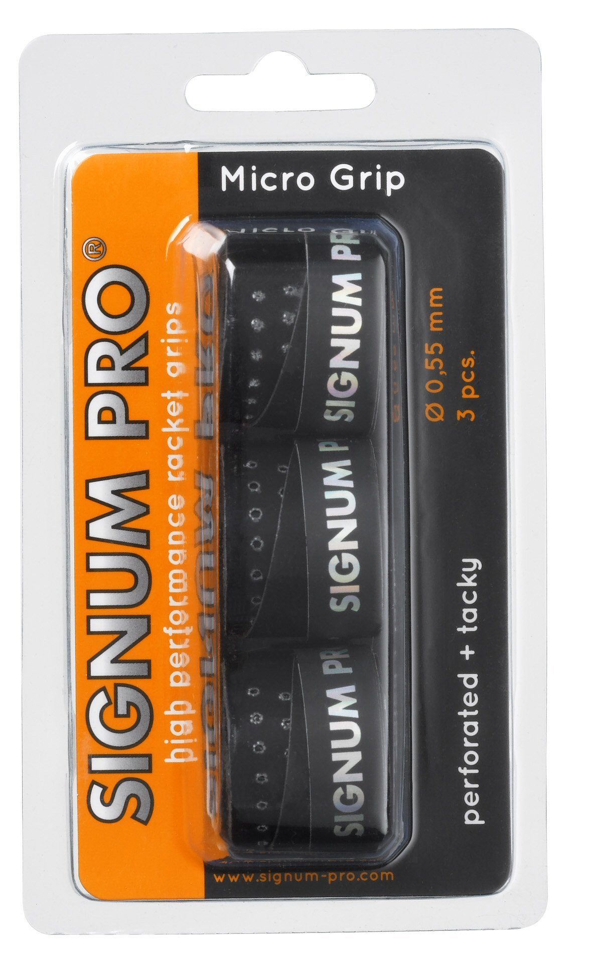 Griffband Overgrip Micro 0.55mm schwarz 3er