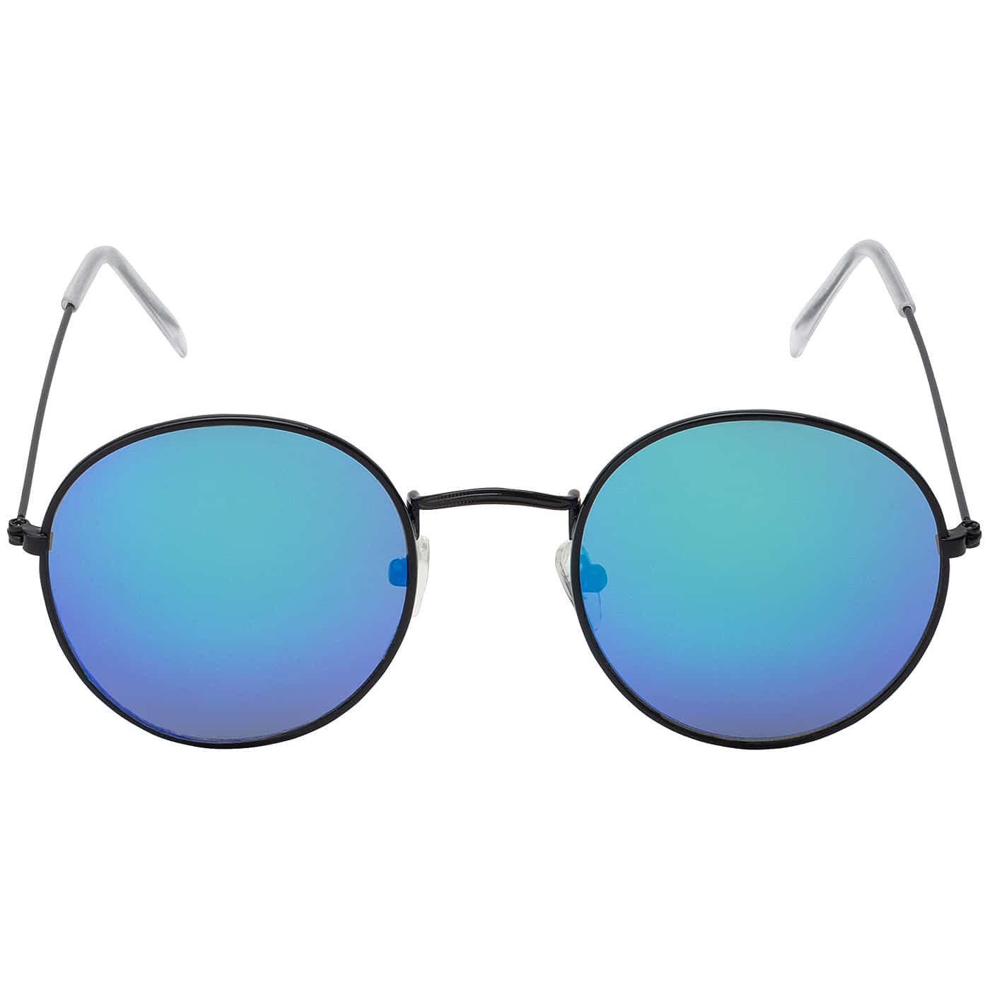 BEZLIT Eyewear Retrosonnenbrille Rund Form Verspiegelt Damen Herren Sonnenbrille (1-St) mit orange, blau, hellrot, lila, grün und roten Linsen